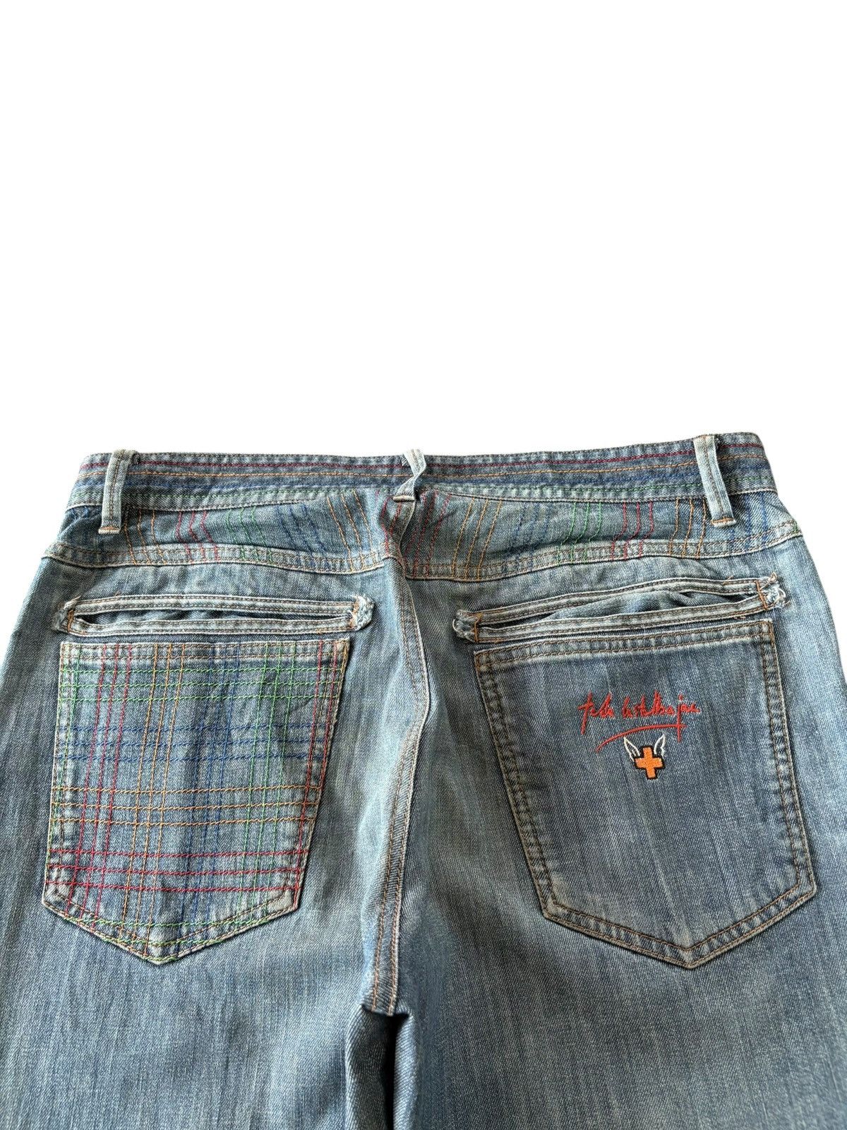 Jean Charles De Castelbajac Vintage Castelbajac Mud Wash Distressed Baggy Jeans Size US 33 - 8 Thumbnail