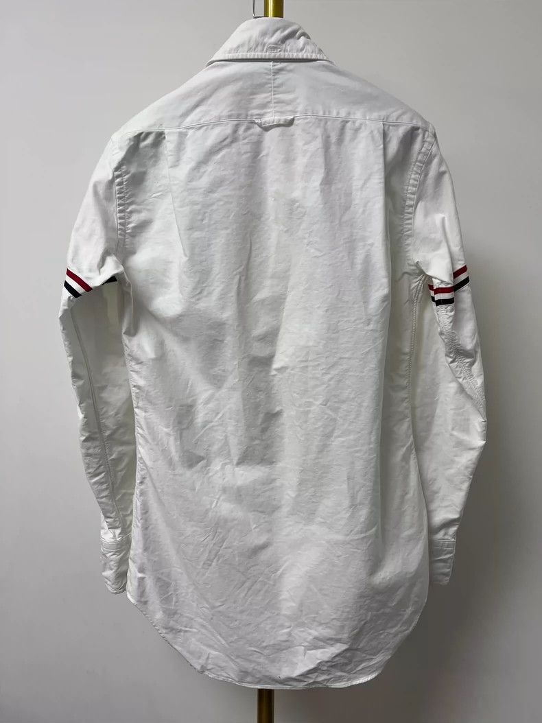 Thom Browne Thom Browne White classic striped double-sleeved shirt 2503 Size US XS / EU 42 / 0 - 2 Thumbnail