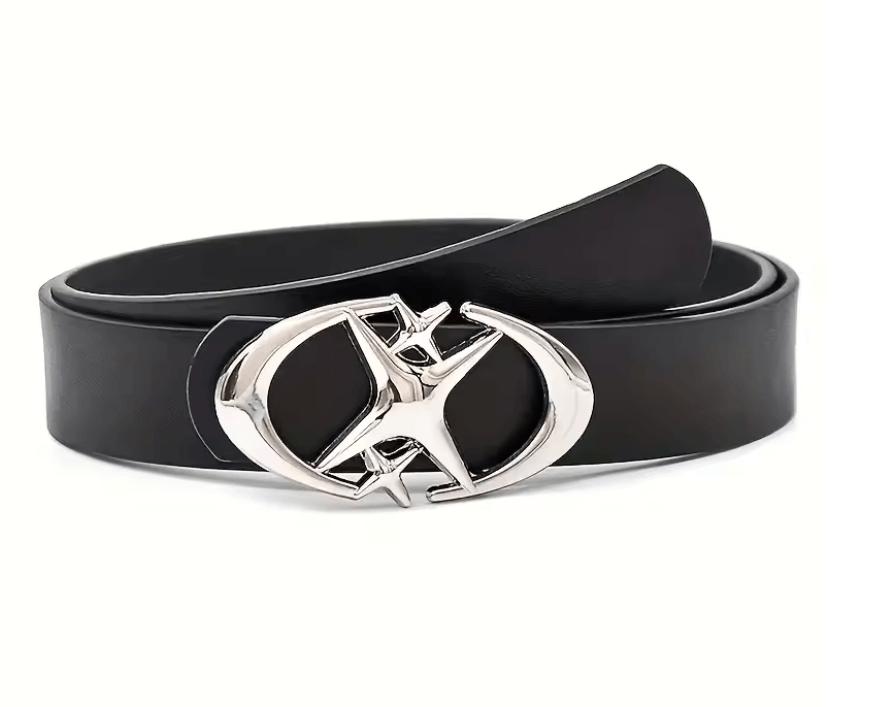 Japanese Brand Stylish Oval Cross Metal Buckle Belt Size ONE SIZE - 1 Thumbnail