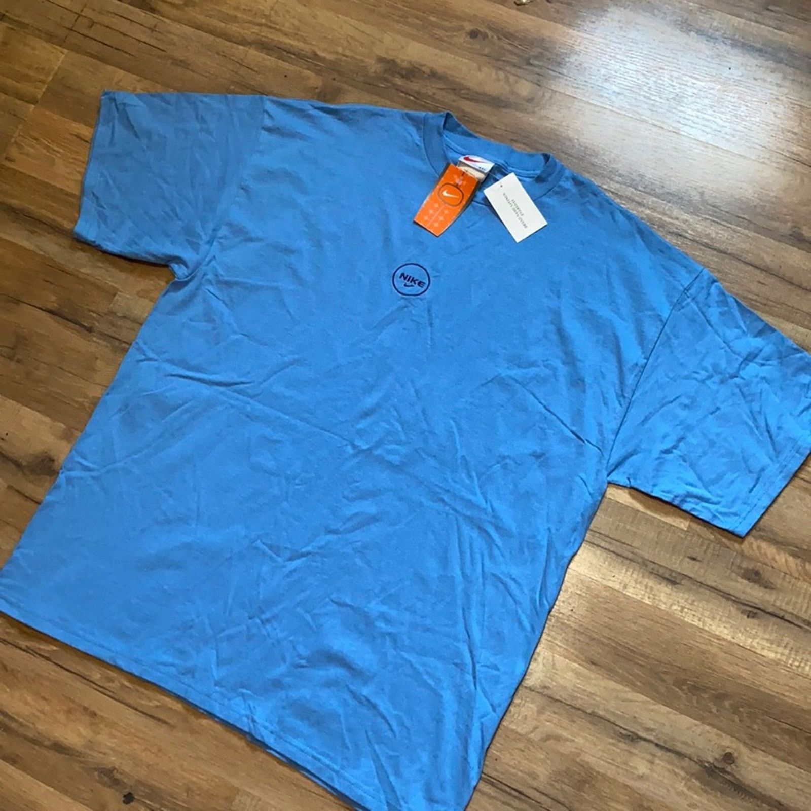 Nike 90s Nike Center Swoosh Spell Out Shirt Sleeve Size US XXL / EU 58 / 5 - 1 Thumbnail