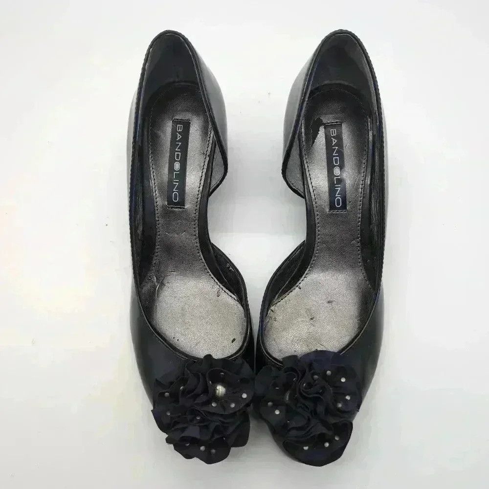 Vintage Bandolino BDDevotion sandals navy blue floral toe sz 6 Size US 6 / IT 36 - 6 Thumbnail