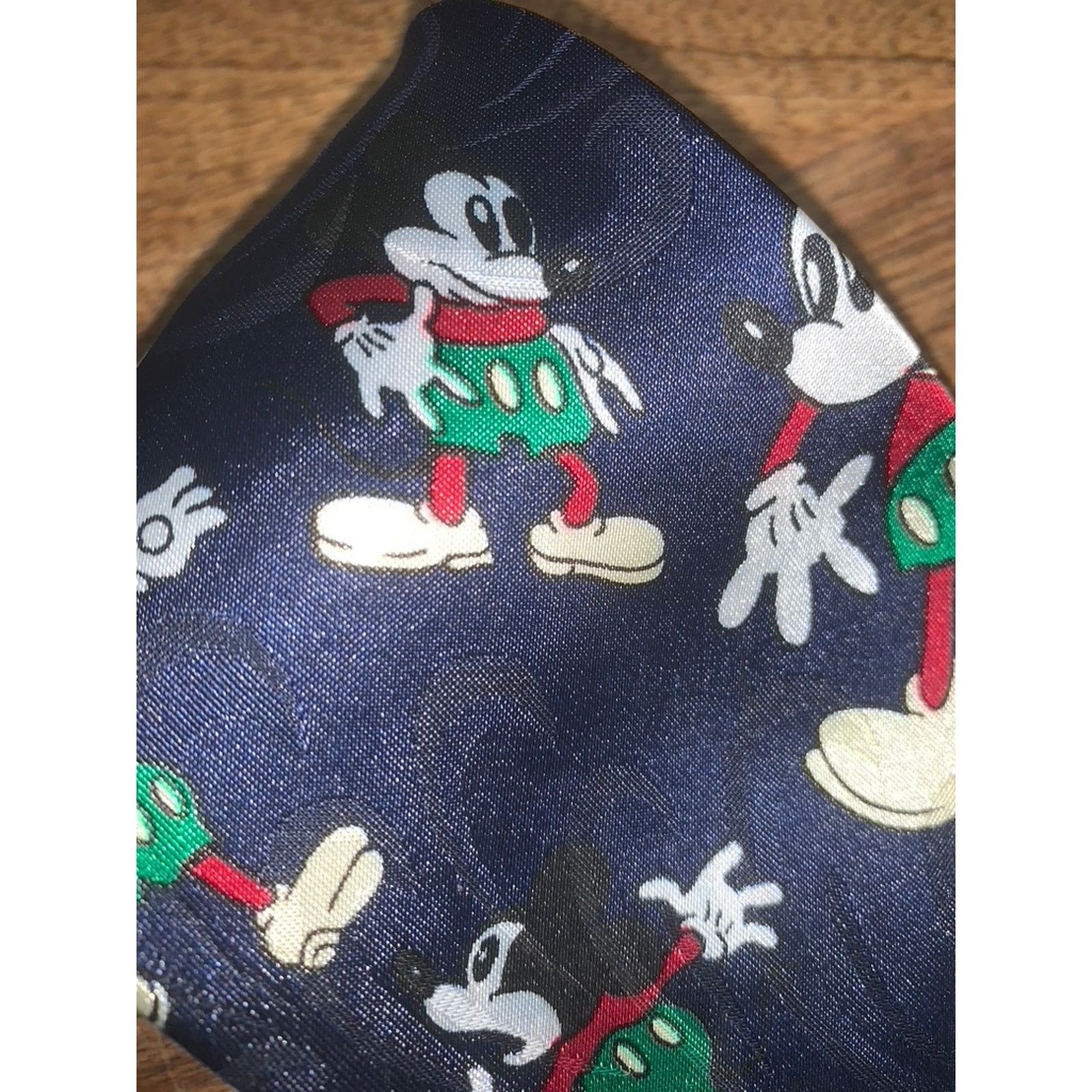 Disney Disney Vintage Mickey Mouse Christmas Geometric Necktie M Size ONE SIZE - 2 Thumbnail