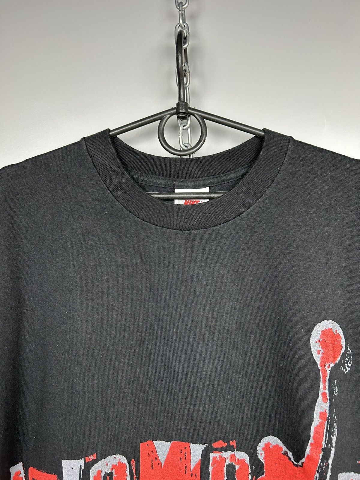 Nike × Vintage Vintage 90s Nike Jordan T shirt Logo Size US L / EU 52-54 / 3 - 2 Thumbnail