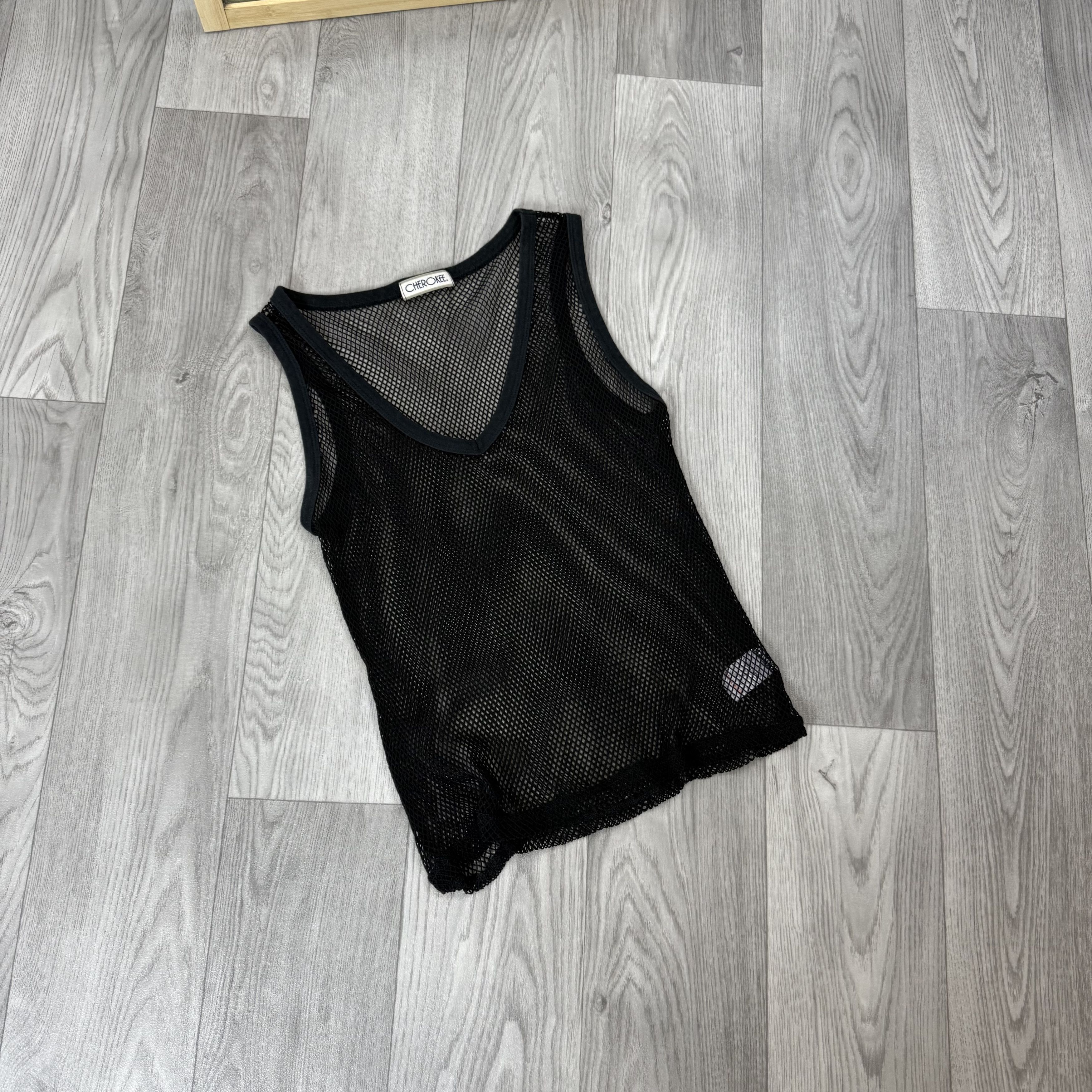 Vintage Vintage Women's Mesh Tank Top Black Size US M / EU 48-50 / 2 - 2 Thumbnail