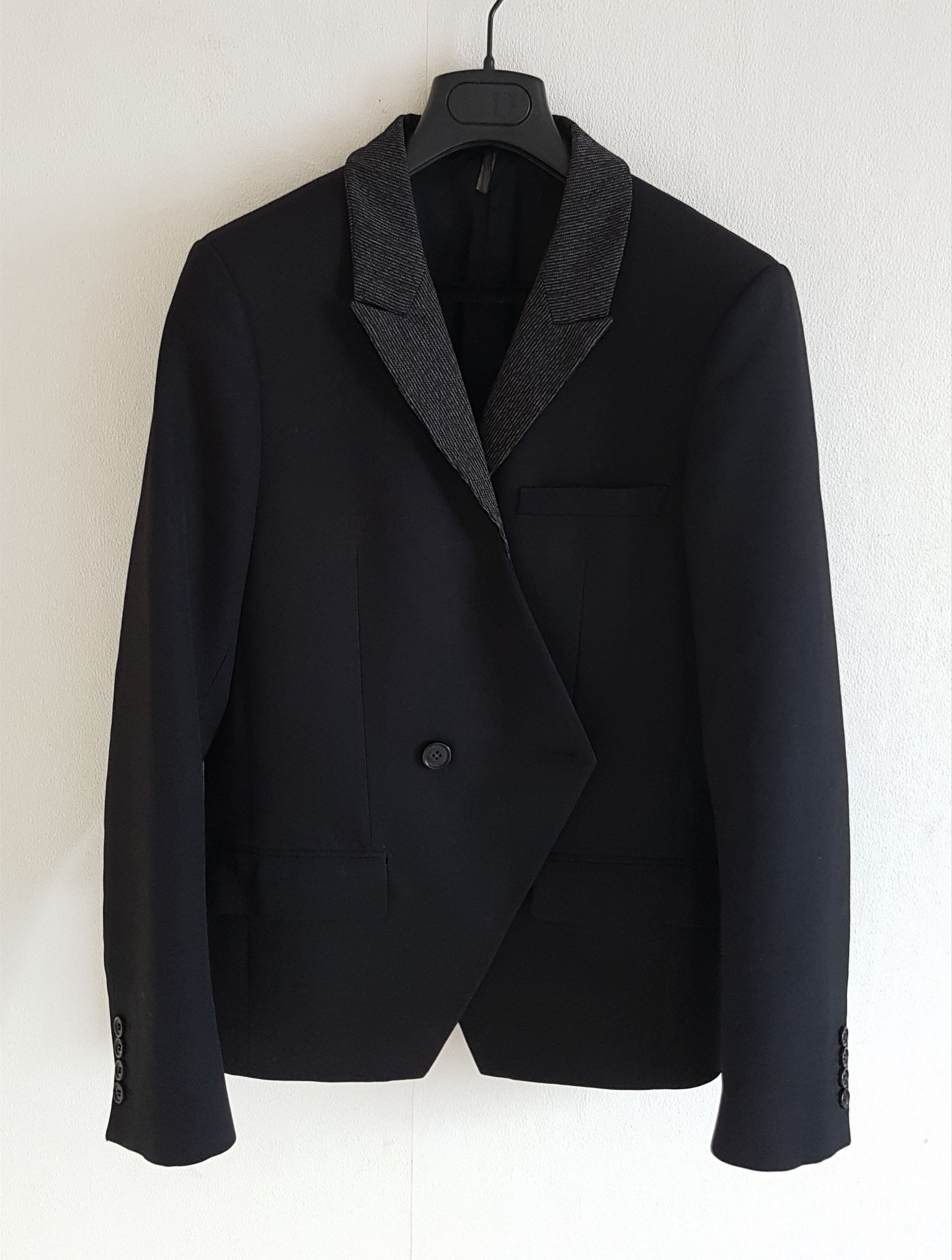 y*o様 Archive 07AW DIOR HOMME Tailored Ja Dior Homme AW07 NAVIGATE Wool Silk Blouson 44 Hedi Slimane Celine