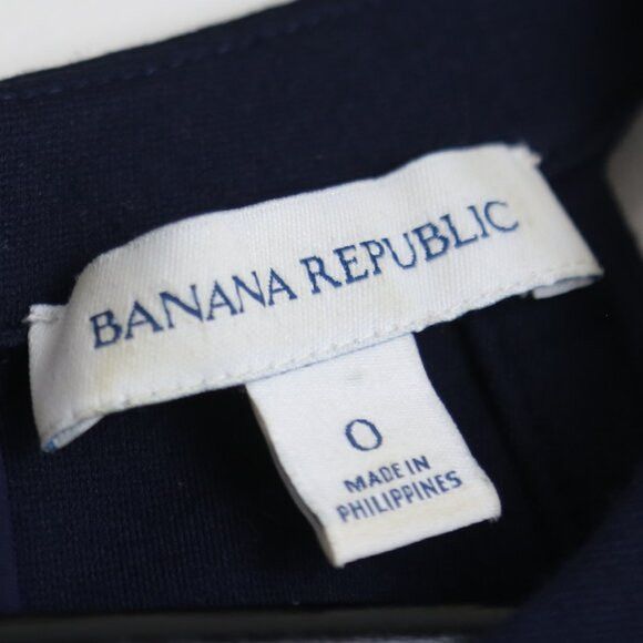 Banana Republic Banana Republic Navy Blue Shift Dress Sleeveless Cut Out Size XS / US 0-2 / IT 36-38 - 7 Thumbnail