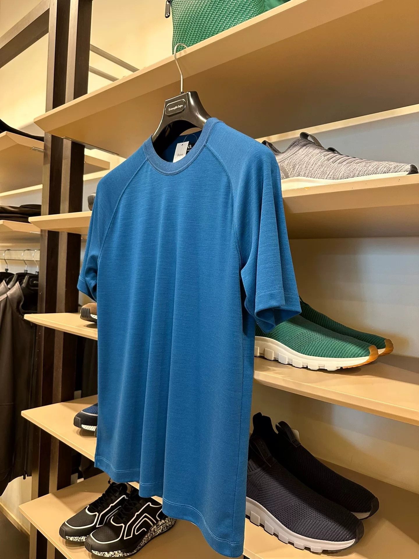Ermenegildo Zegna Zegna Peacock Blue High Performance T-Shirt Size US M / EU 48-50 / 2 - 3 Thumbnail