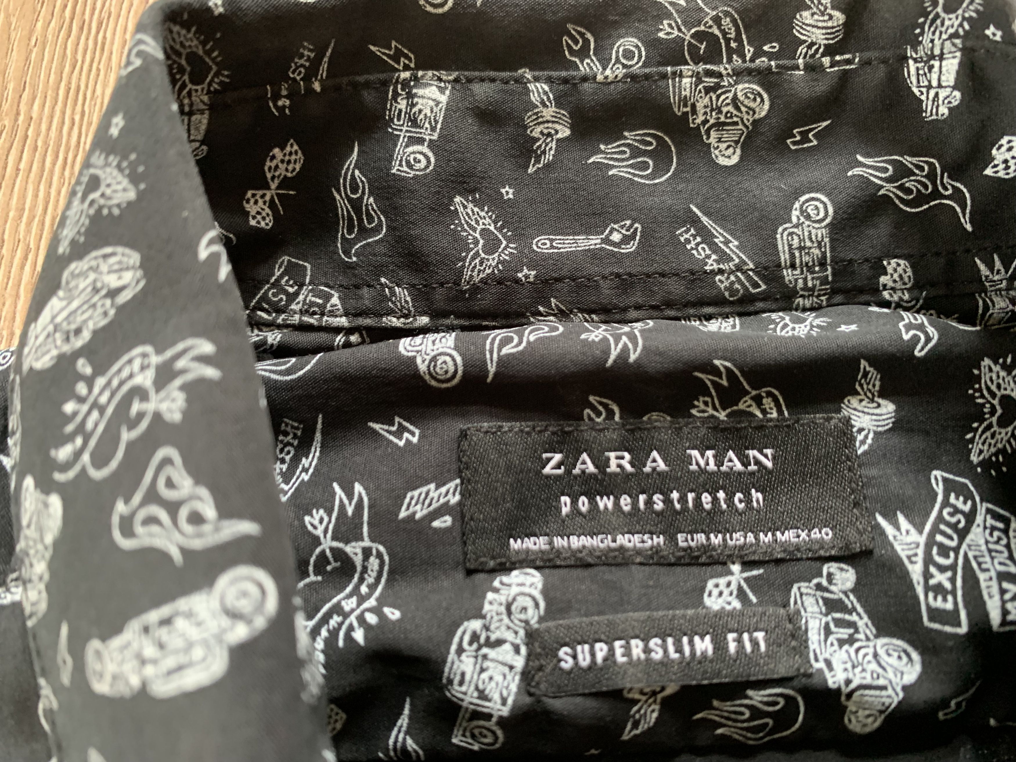 Zara Zara Long Sleeve Printed Shirt Size US M / EU 48-50 / 2 - 5 Thumbnail