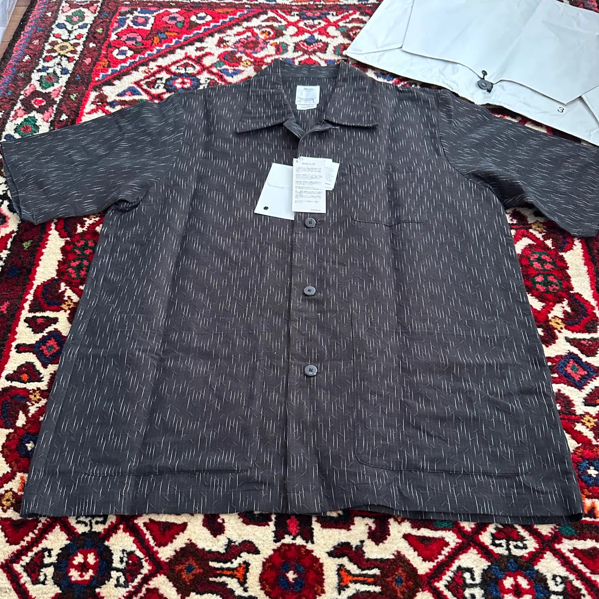トップス visvim ELLERY SHIRT S/S VISVIM 19SS ELLERY SHIRT S/S 3码