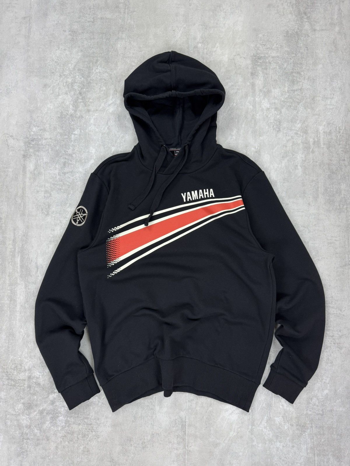 Yamaha Revs Your Heart Big logo Hoodie Mens Size XL
