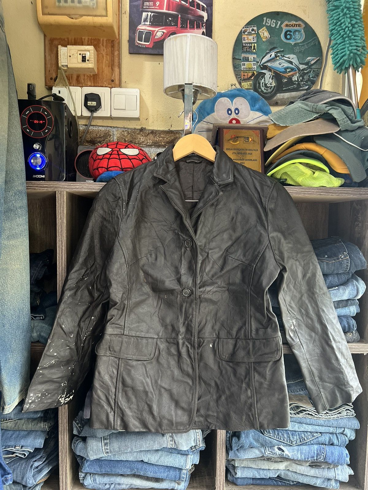 Comme Ca Ism 🔥Comme Ca Ism Button Leather Jacket Size S / US 4 / IT 40 - 1 Thumbnail