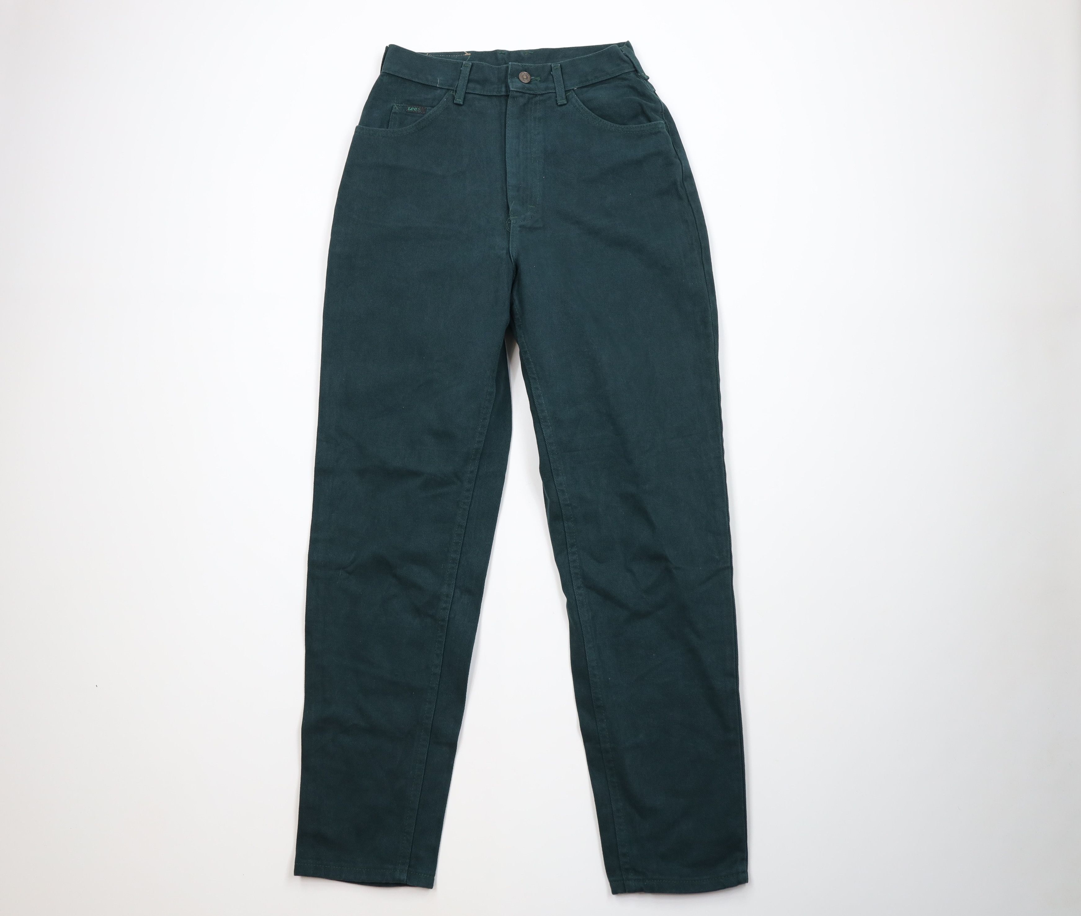 Deadstock Vintage 90s Lee Fit Tapered Leg Jeans Green USA