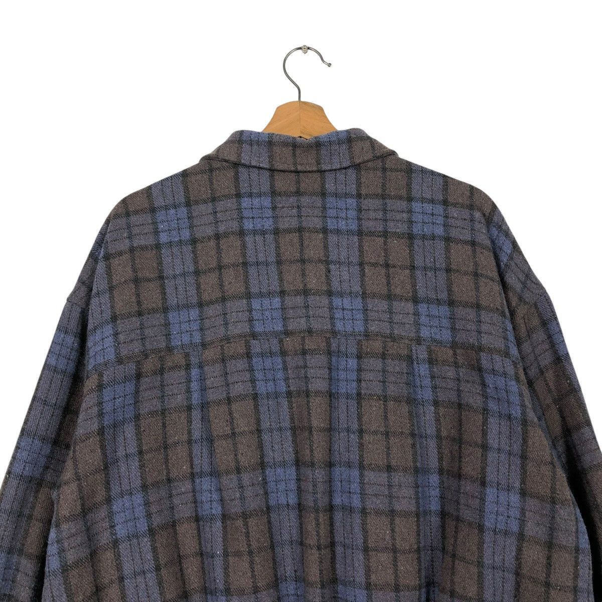 Flannel 🔥VINTAGE FLANNEL JACKET HEATHER TARTAN DESIGN ISSEY MIYAKE Size US M / EU 48-50 / 2 - 11 Thumbnail