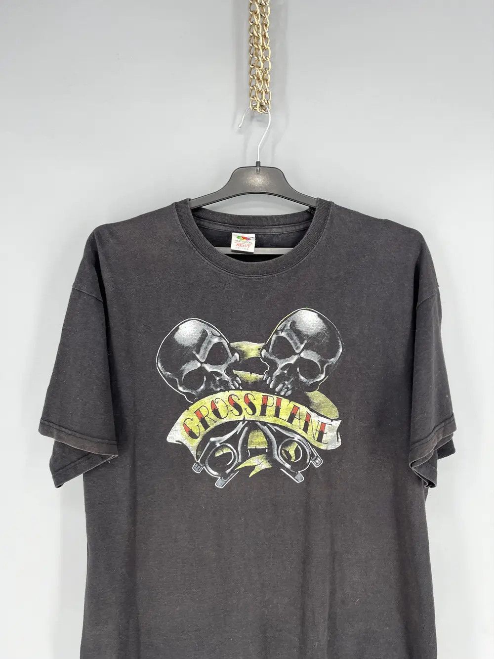 Band Tees Crossplane Skulls Vintage Y2K Rock Metal Size XL Black Size US XL / EU 56 / 4 - 7 Thumbnail