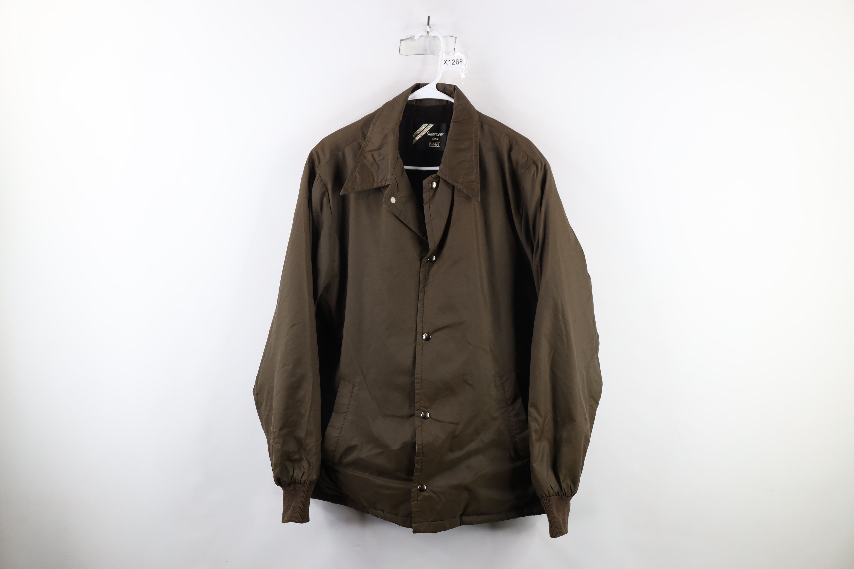 Vintage Vintage 70s Streetwear Lined Coach Coaches Jacket Brown Size US L / EU 52-54 / 3 - 1 Thumbnail
