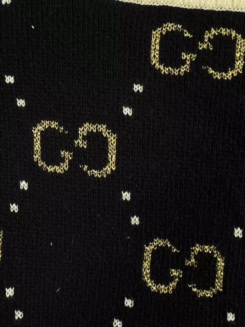 Gucci Gucci Golden silk old flower full LOGO knitted sweater card Size US L / EU 52-54 / 3 - 3 Thumbnail