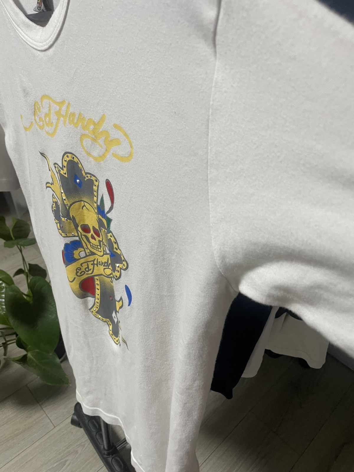 Ed Hardy Vintage Ed Hardy Design Cross Skull Y2K Tee Don Big Logo Size US XL / EU 56 / 4 - 6 Thumbnail