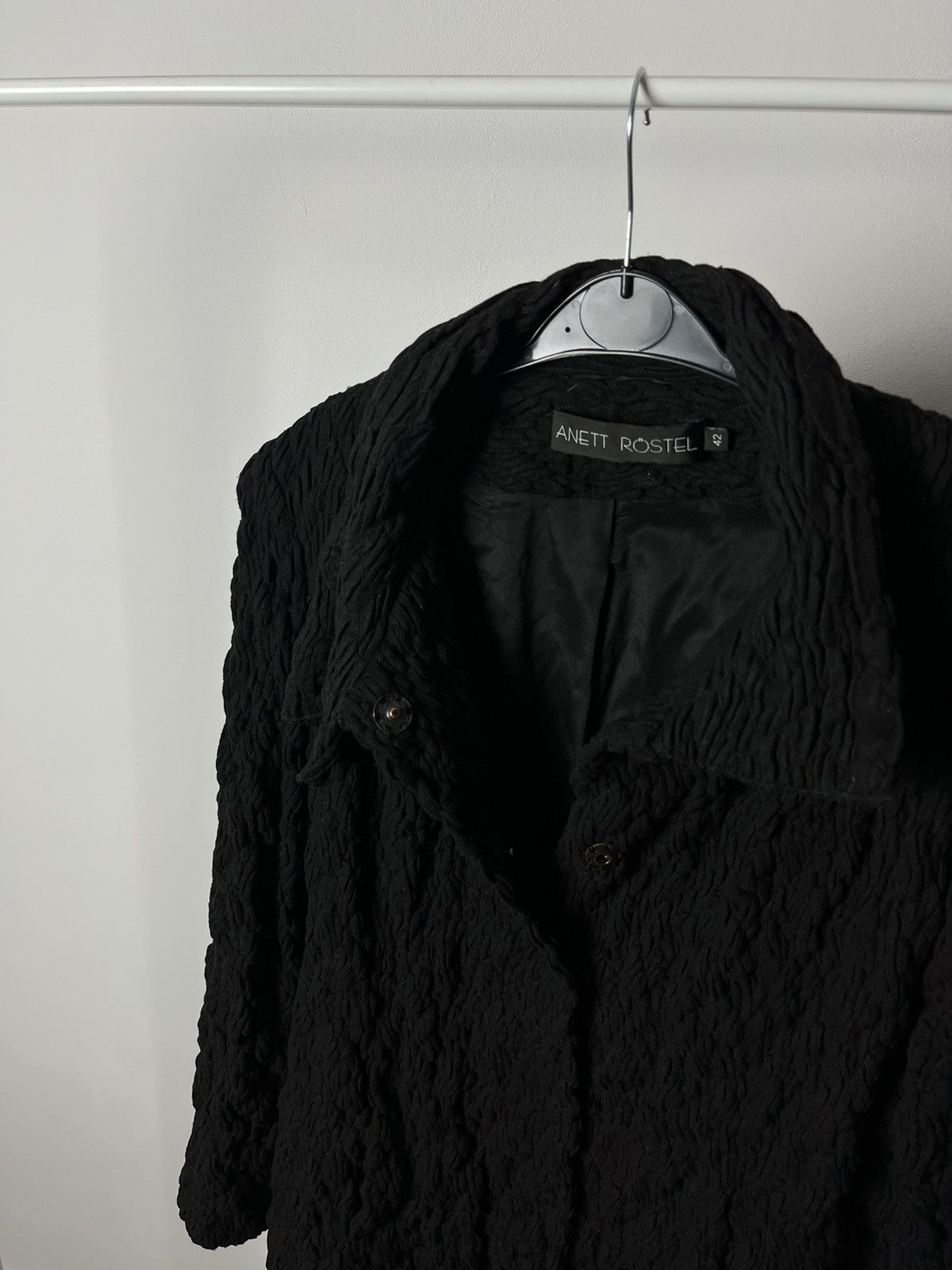 Other Anett Rostel Avant Garde Wool Knit Coat Jacket Size L / US 10 / IT 46 - 4 Thumbnail