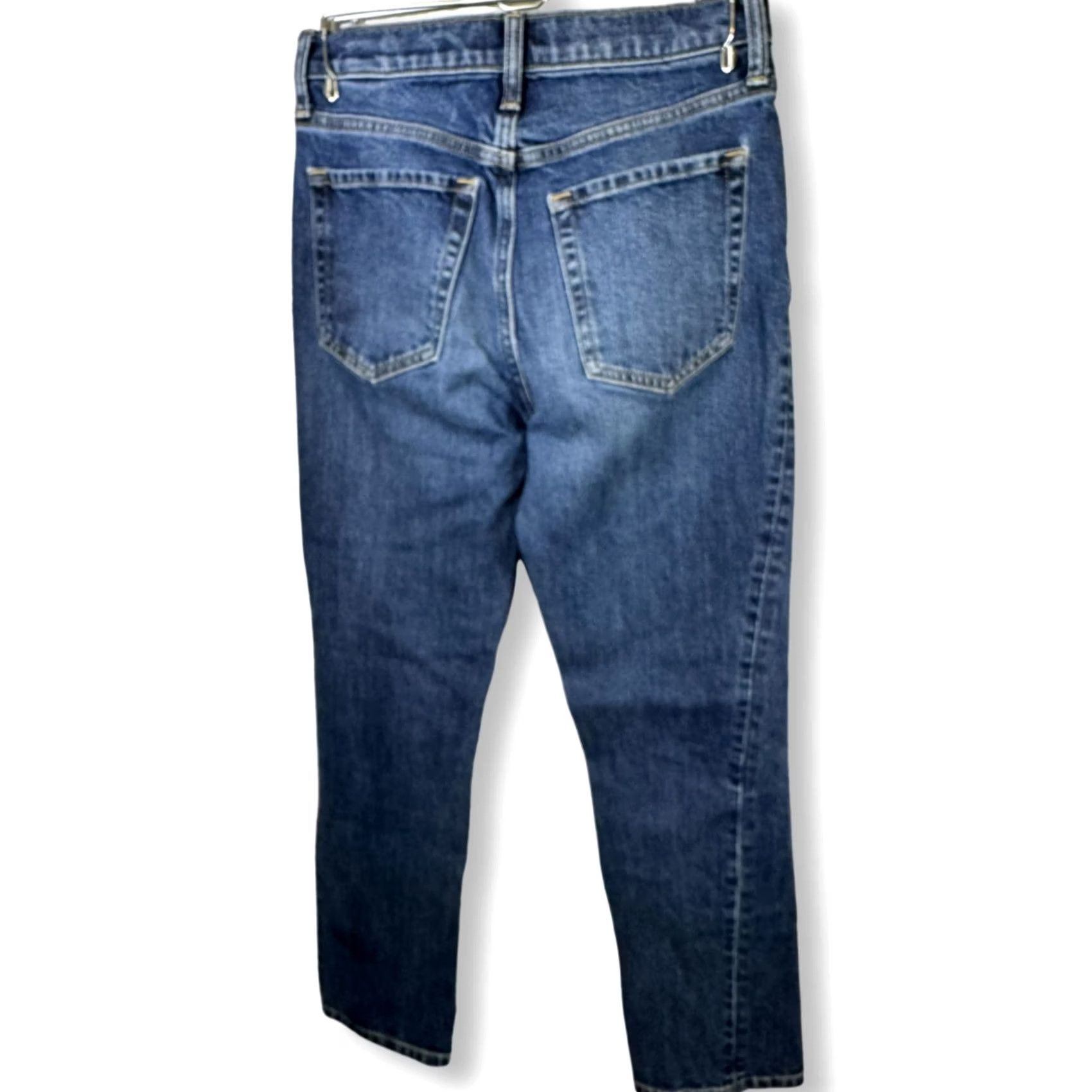 Banana Republic VINTAGE? No. Banana Republic Distressed Jeans Women’s High Rise Straight Leg Size 25 Blue Denim 5-Pocket Regular Inseam 26 Size 42" / US 20 - 2 Thumbnail