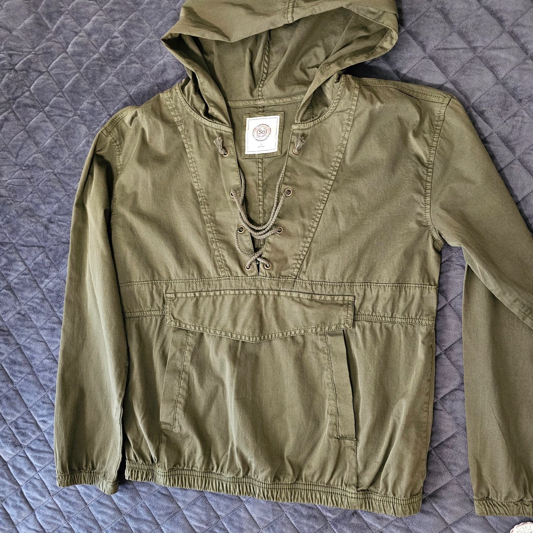 Vintage American Heritage Hooded Jacket Womens Short Olive Green Lace Size M Casual Size M / US 6-8 / IT 42-44 - 6 Thumbnail