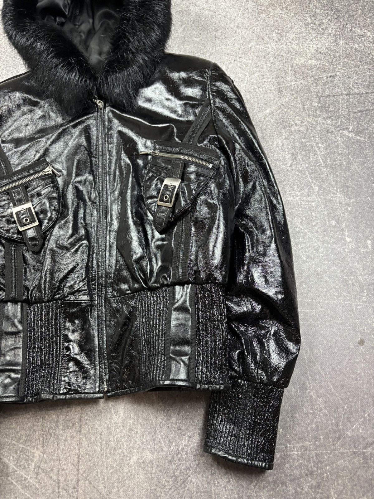 Hysteric Glamour Rick Owens VTG Yohji Yamamoto Style Fur Hood Leather Jacket Size US M / EU 48-50 / 2 - 4 Thumbnail