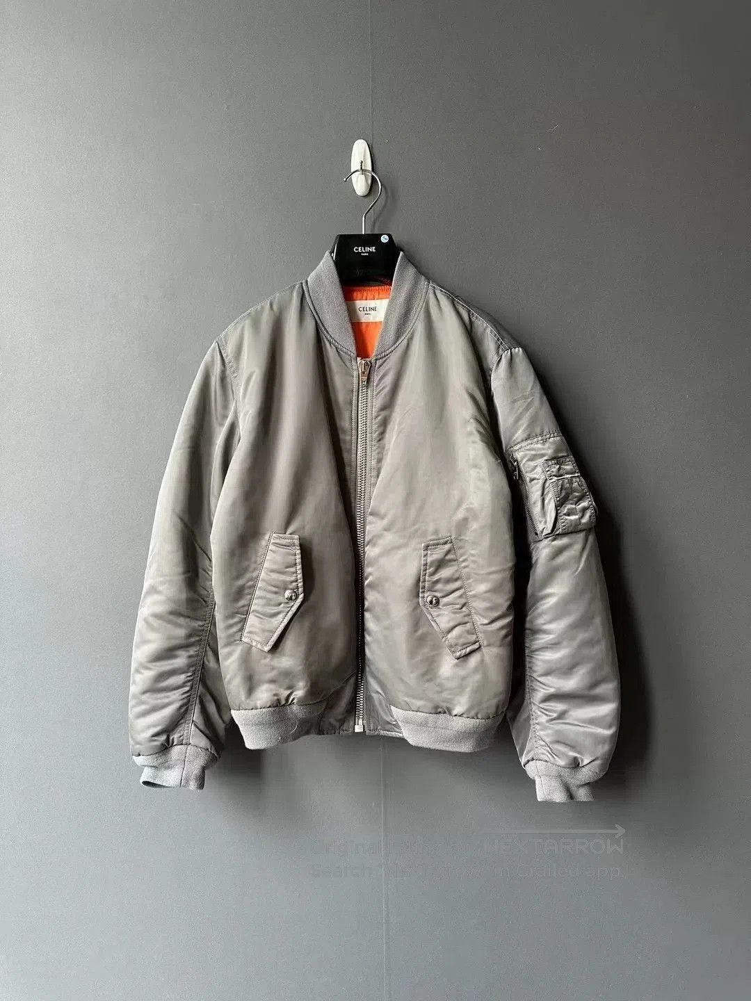 Celine celine logo bomber jacket with flight design. Size US L / EU 52-54 / 3 - 2 Thumbnail