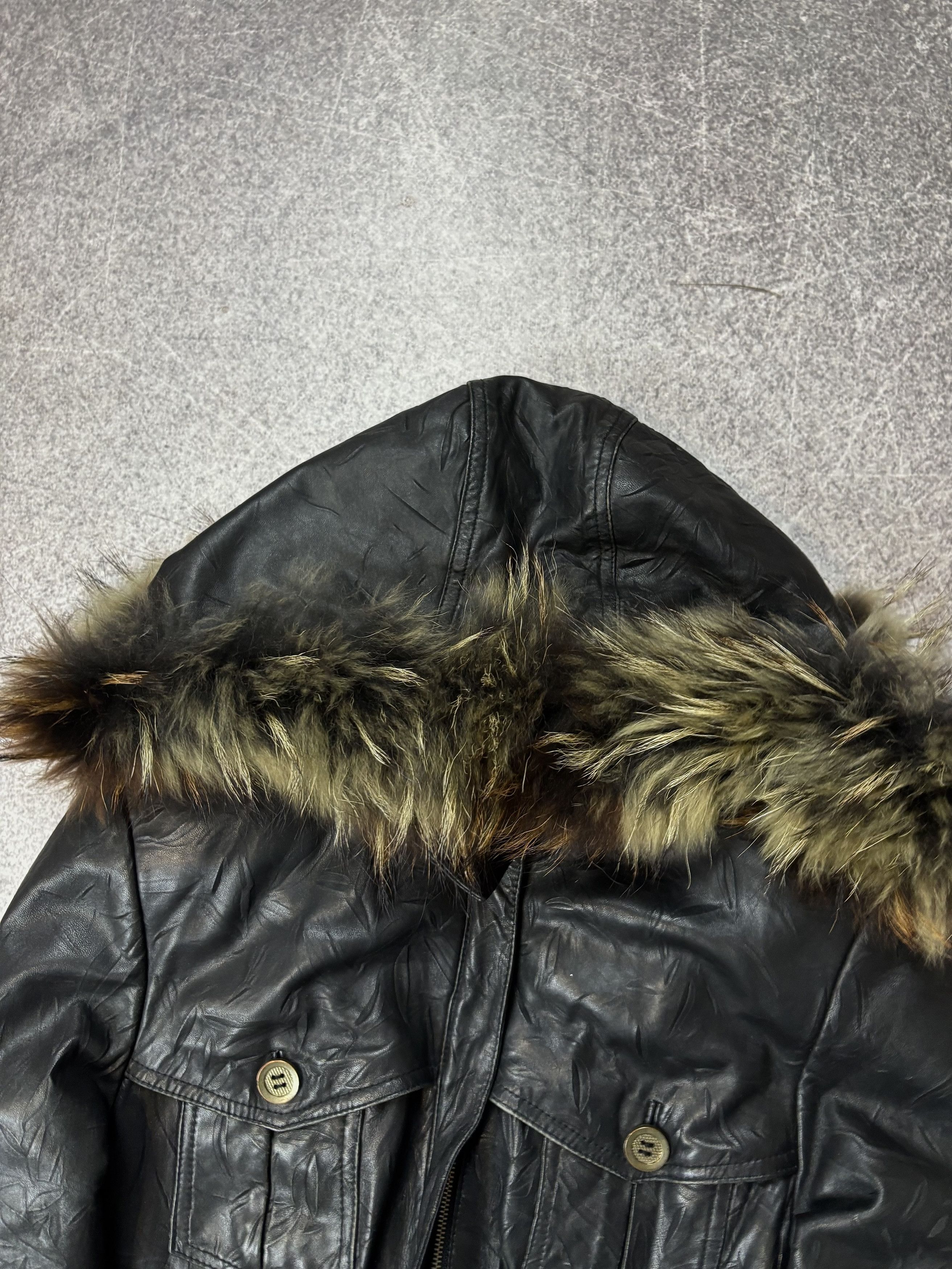 Tornado Mart JAPANESE RICK OWENS TYPE! RARE FUR/LEATHER BOMBER JACKET Size US S / EU 44-46 / 1 - 6 Thumbnail