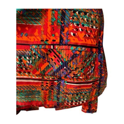 Handmade Hand Made Vintage 100% Silk Skirt Jacket Set Size L / US 10 / IT 46 - 3 Thumbnail