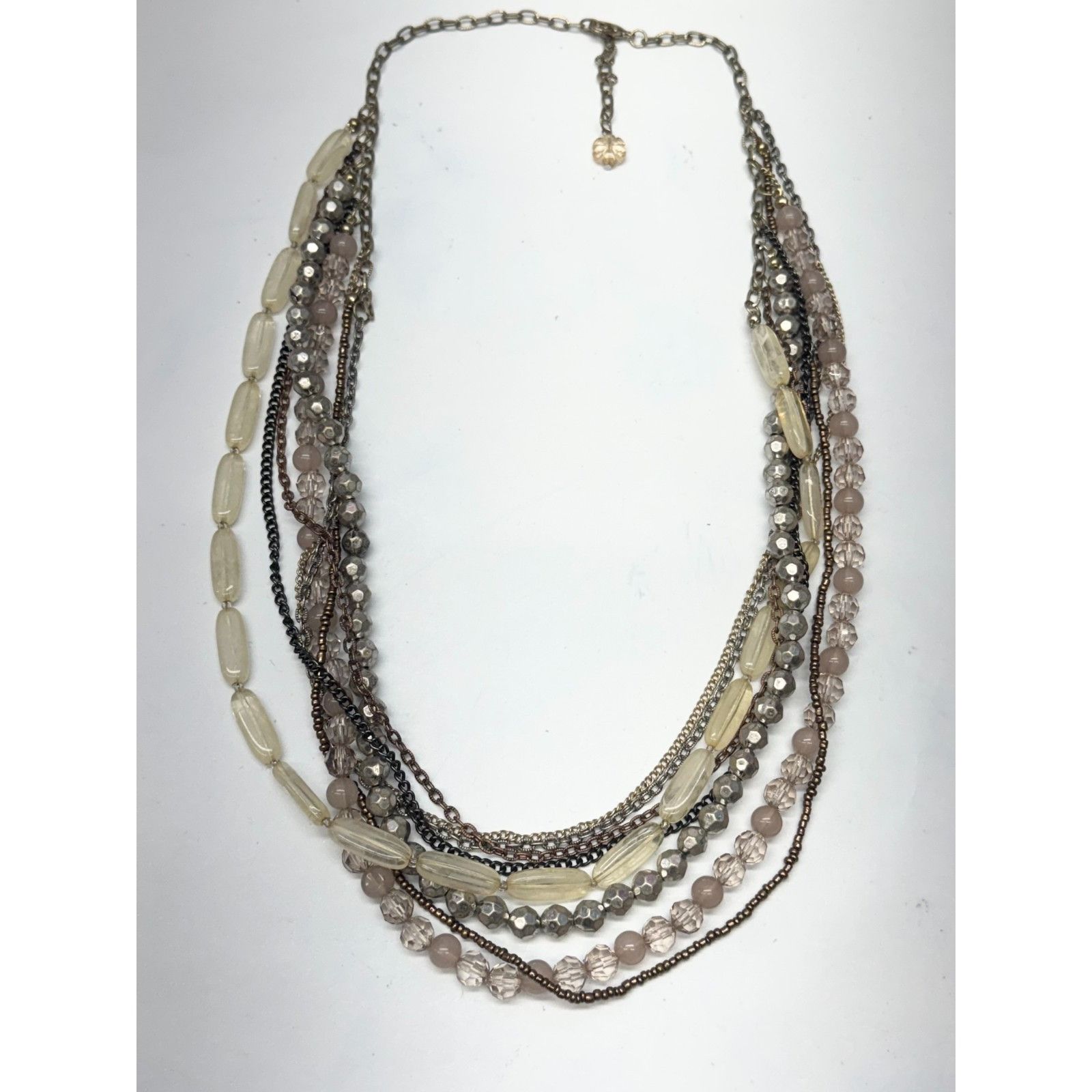 Vintage Vintage multi strand beaded chain necklace Size ONE SIZE - 3 Thumbnail