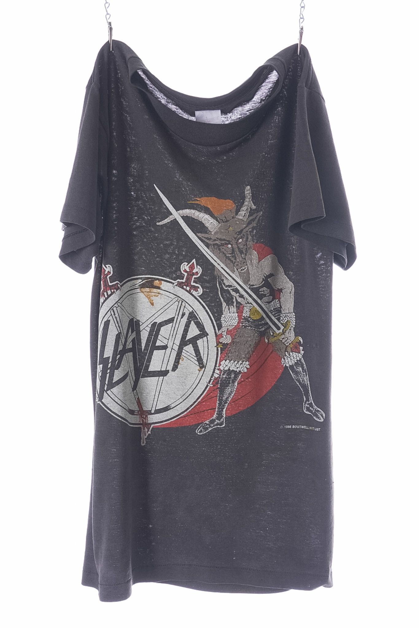 Vintage VINTAGE 1986 SLAYER ‘HAUNTING OF THE CHAPEL’ T-SHIRT Size US M / EU 48-50 / 2 - 1 Thumbnail