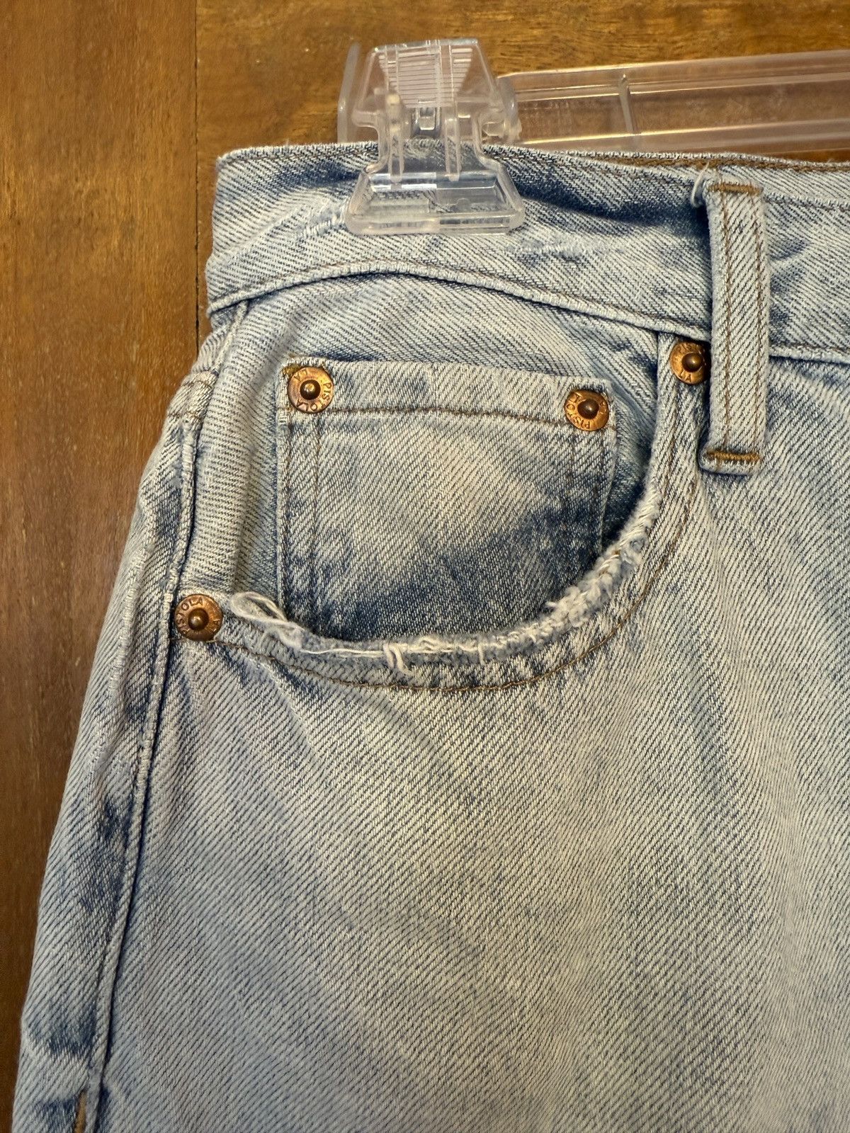 Pistola Pistola Women’s Charlie Denim Frayed High Rise Jeans 25” Size 25" / US 0 / IT 36 - 4 Thumbnail
