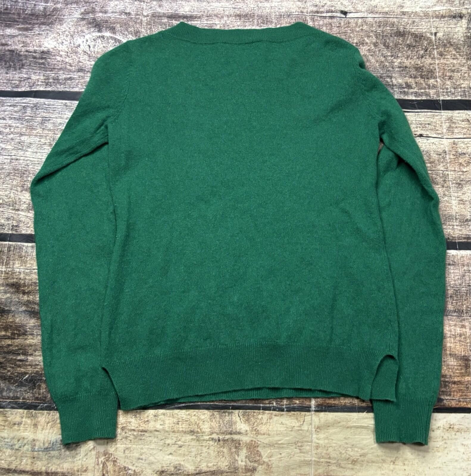 Bcbgmaxazria BCBGMAXAZRIA Sweater Womens Small Cashmere Crew Neck Green Size S / US 4 / IT 40 - 3 Thumbnail