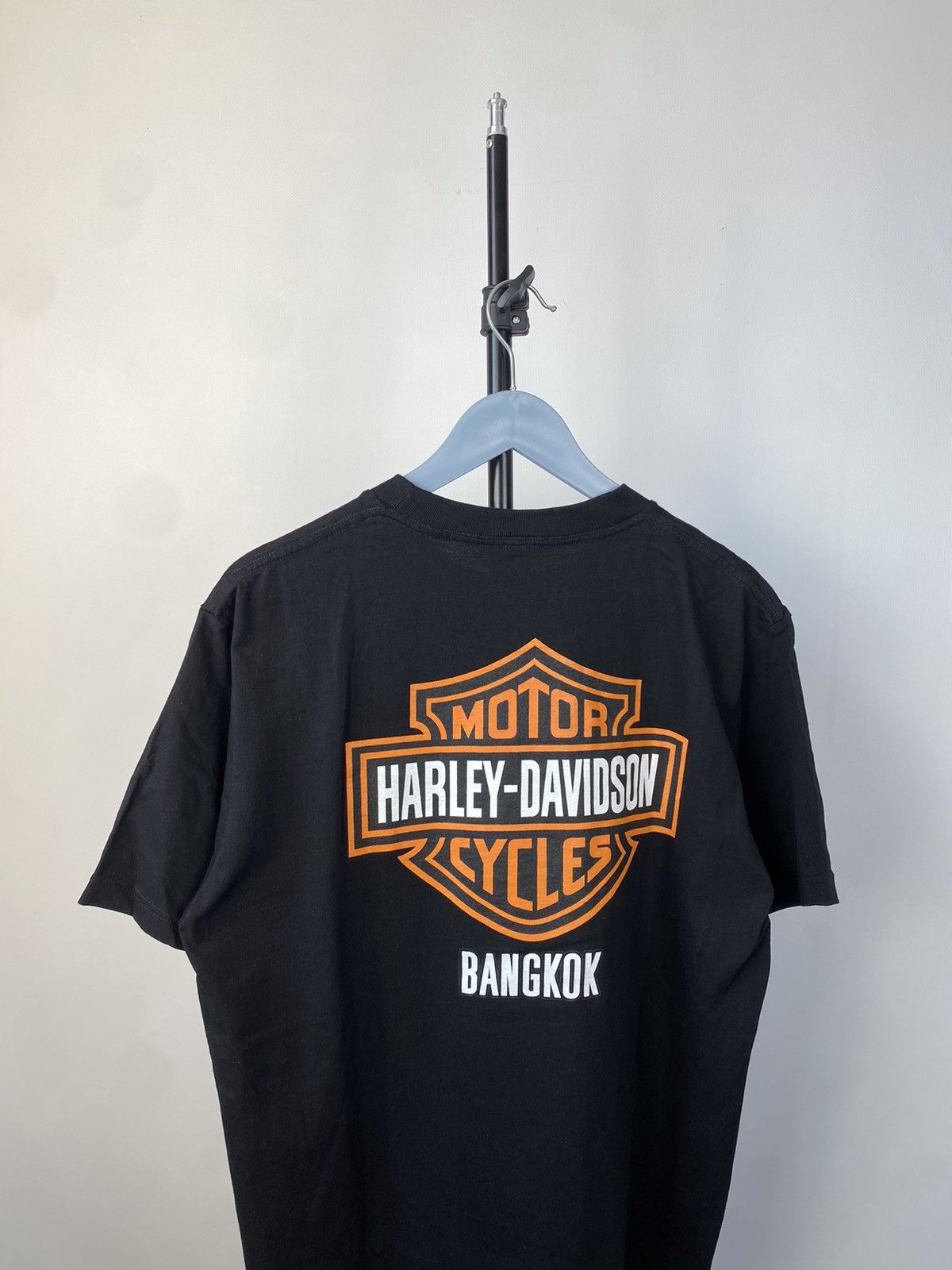 Harley Davidson × Vintage Harley Davidson Bangkok logo Black USA t-shirt Size US L / EU 52-54 / 3 - 7 Thumbnail