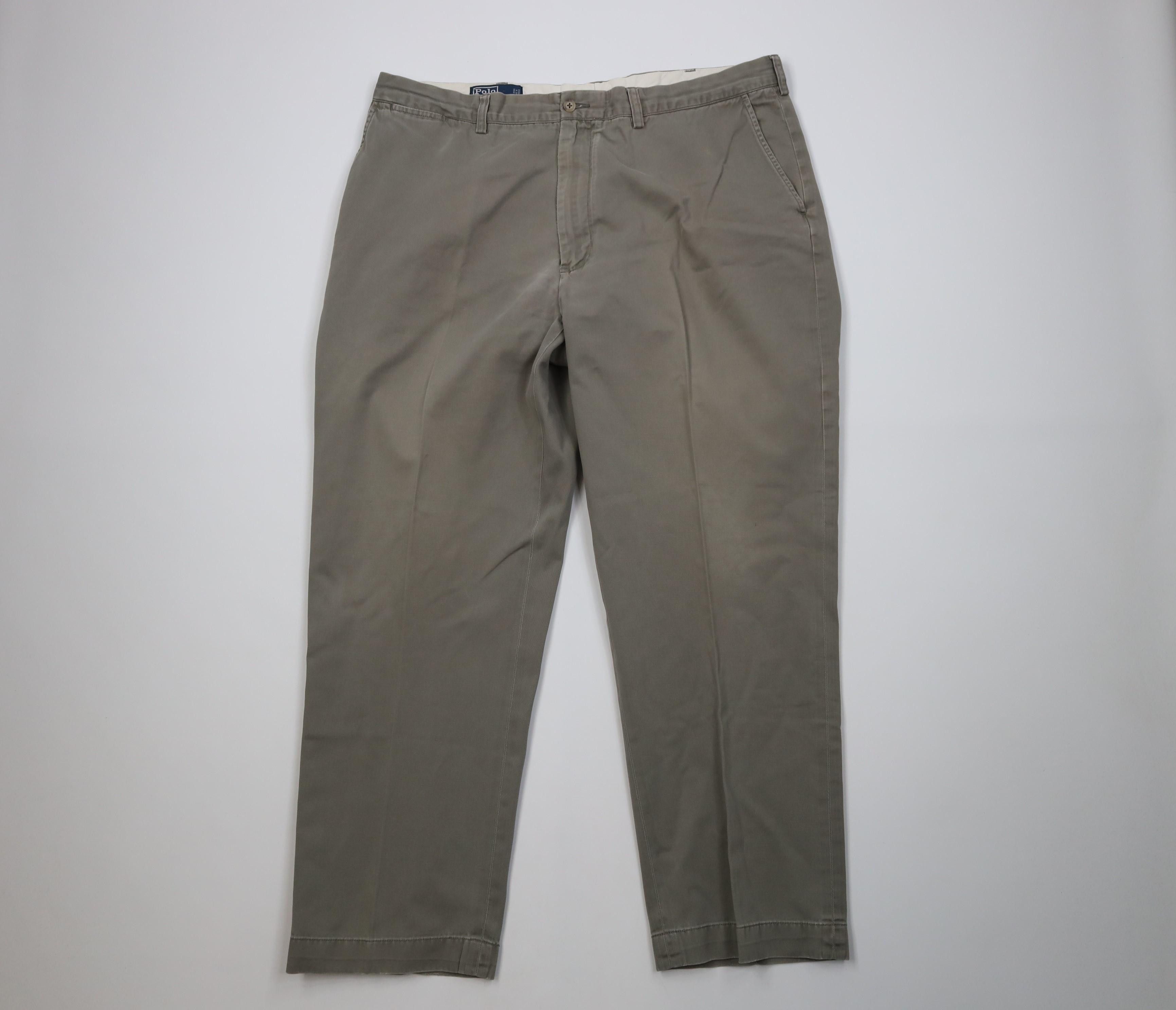 Polo Ralph Lauren Vintage 90s Ralph Lauren Prospect Wide Leg Chino Pants Green Size US 40 / EU 56 - 1 Thumbnail