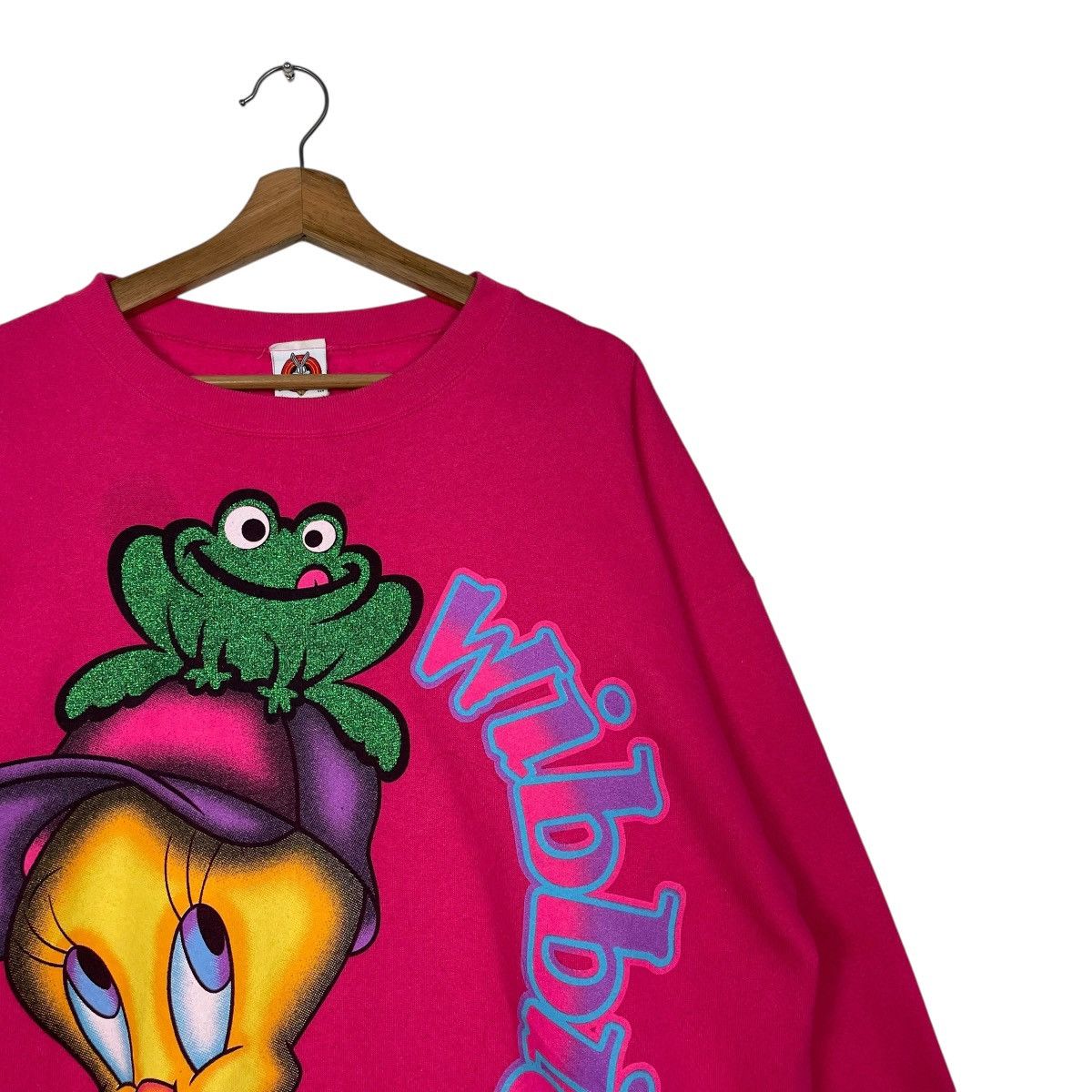 Warner Bros Vtg 90s Warner Bros Looney Tunes Tweety Wibbit Sweatshirt Size US L / EU 52-54 / 3 - 5 Thumbnail