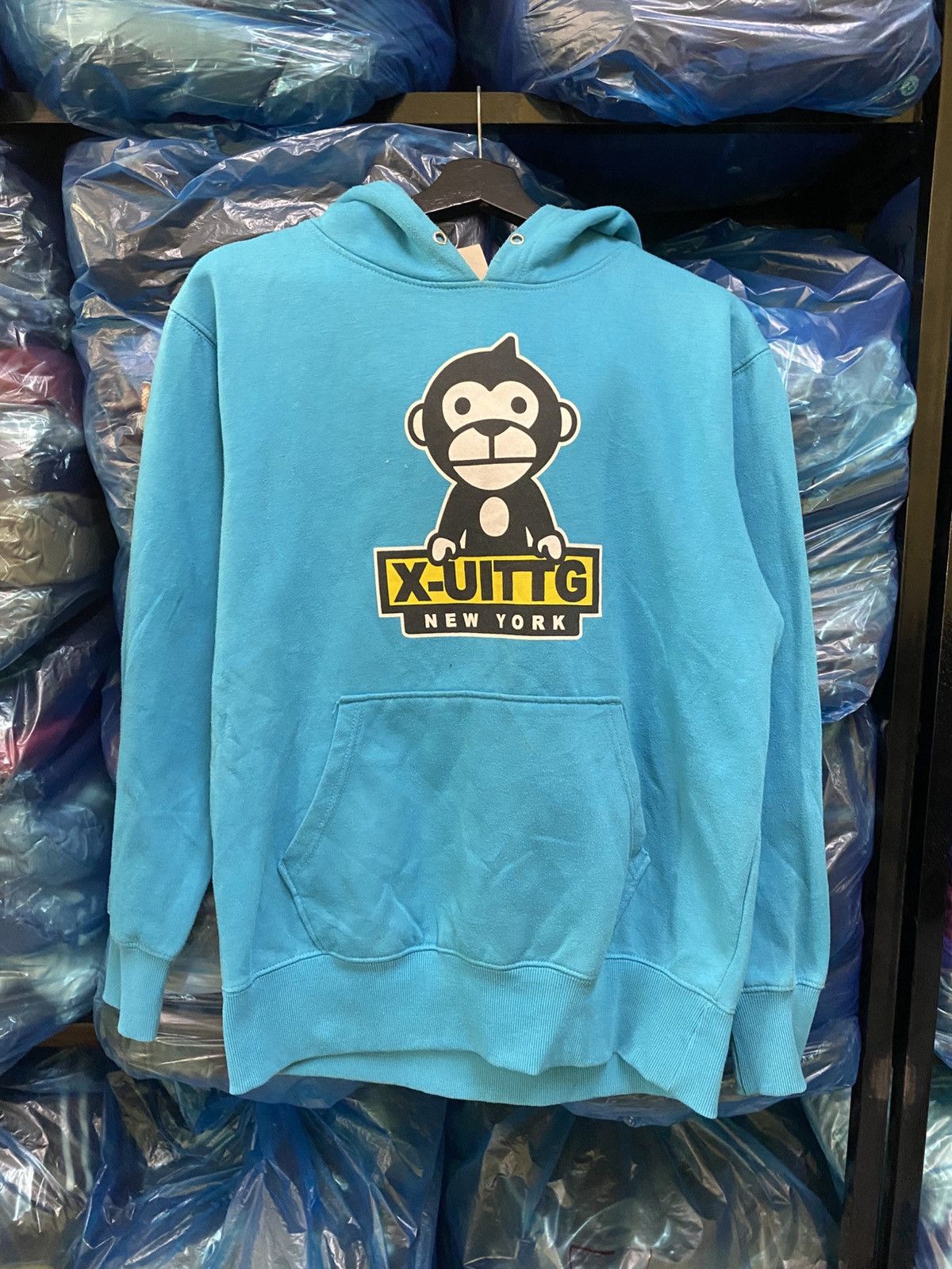 Japanese Brand Vintage X-Uittg Monkey Graphic Hoodie - Rare Streetwear Size US M / EU 48-50 / 2 - 1 Thumbnail