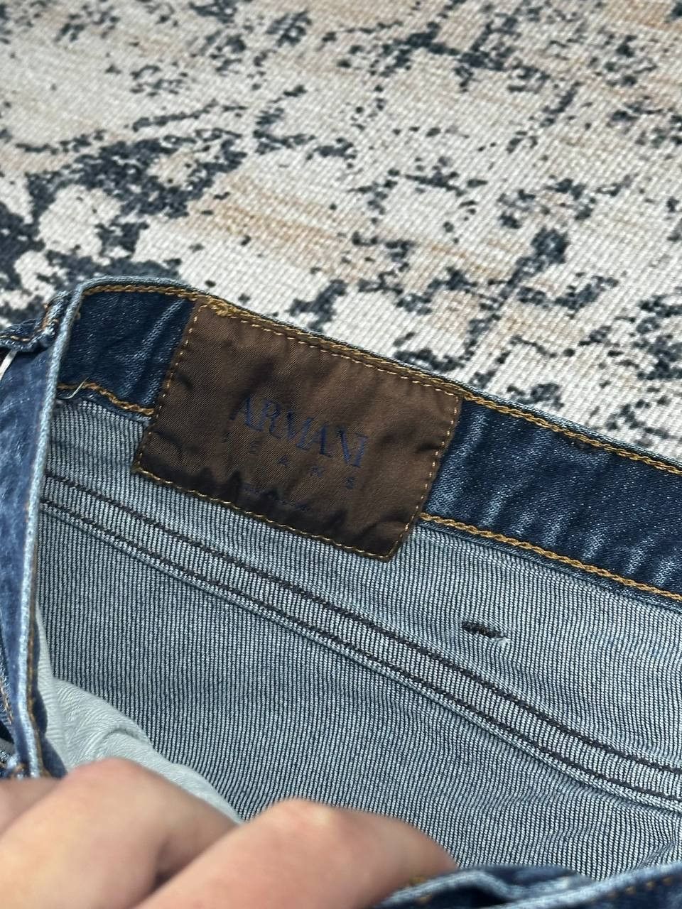 Armani Vintage Armani Jeans Blue Slim Grunge Pants Size US 32 / EU 48 - 8 Thumbnail