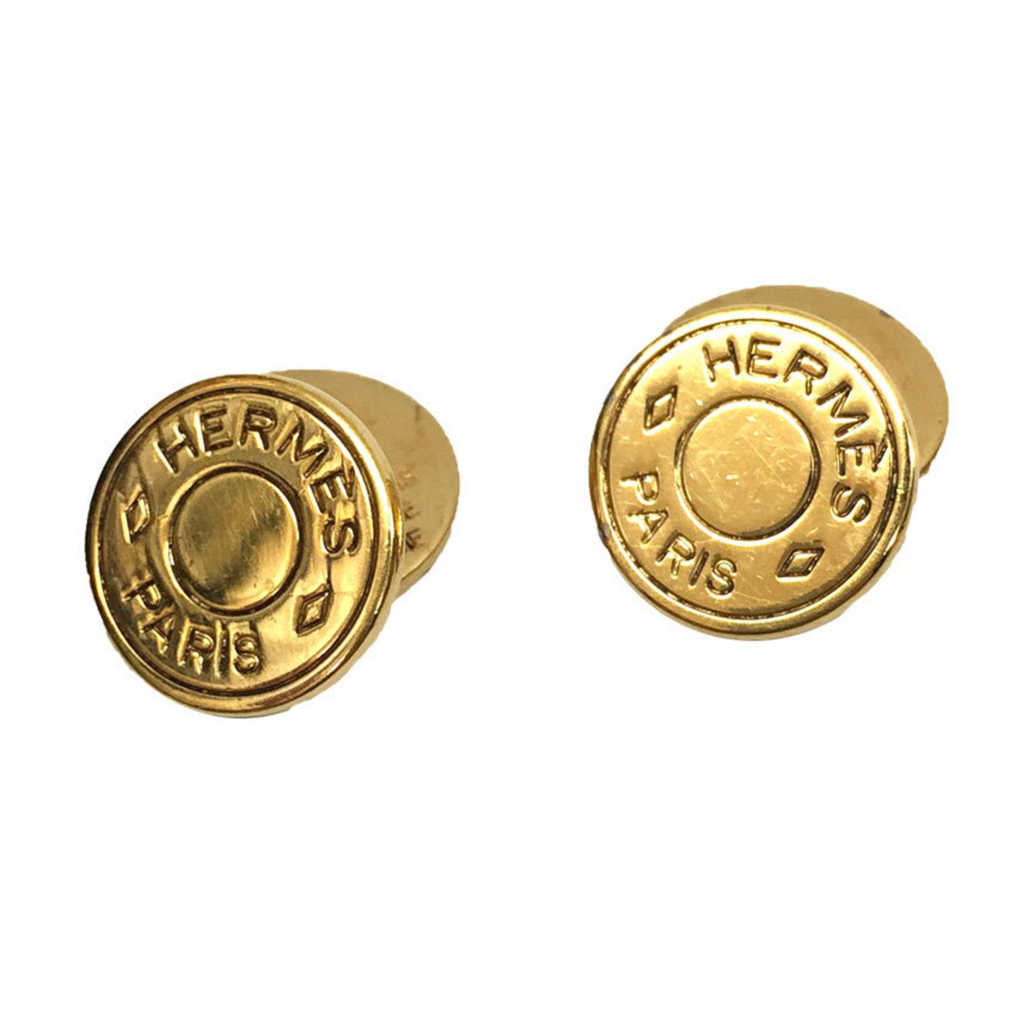 Hermes HERMES Serie Cufflinks Gold Hermès Men's Size ONE SIZE - 1 Thumbnail