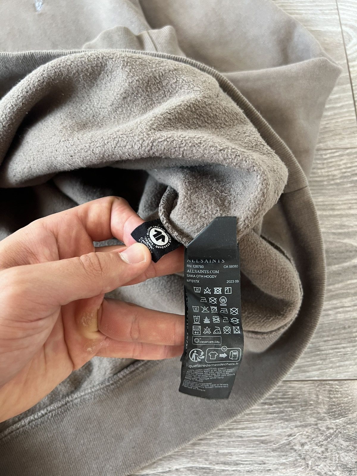 Allsaints Allsaints Avant Garde Oversize Knit Logo Saka OTH Hoodie Size US M / EU 48-50 / 2 - 14 Thumbnail