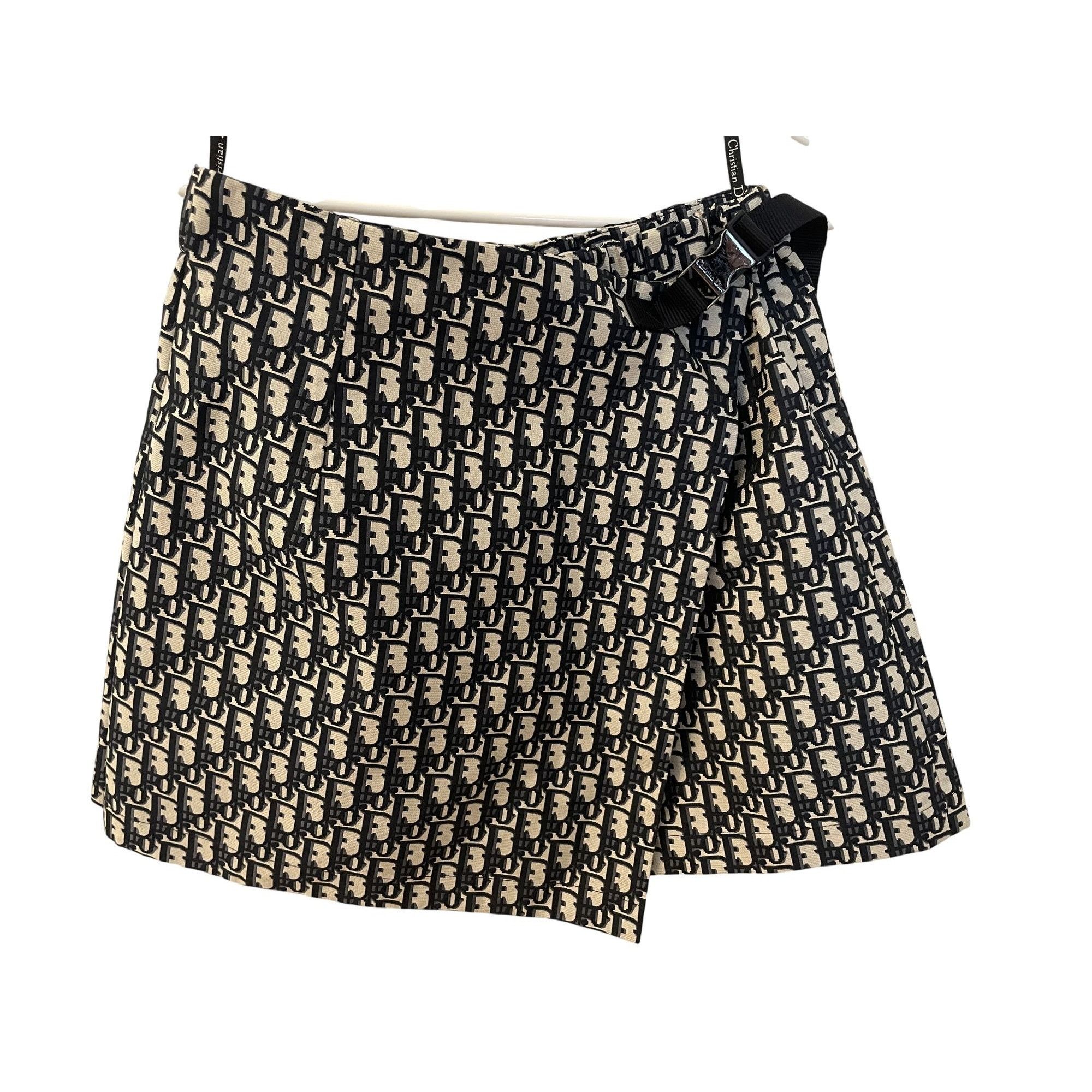 Dior Christian Dior Monogram Print Wrap Skirt With Buckle Detail Size 38" / US 16 / IT 52 - 3 Thumbnail