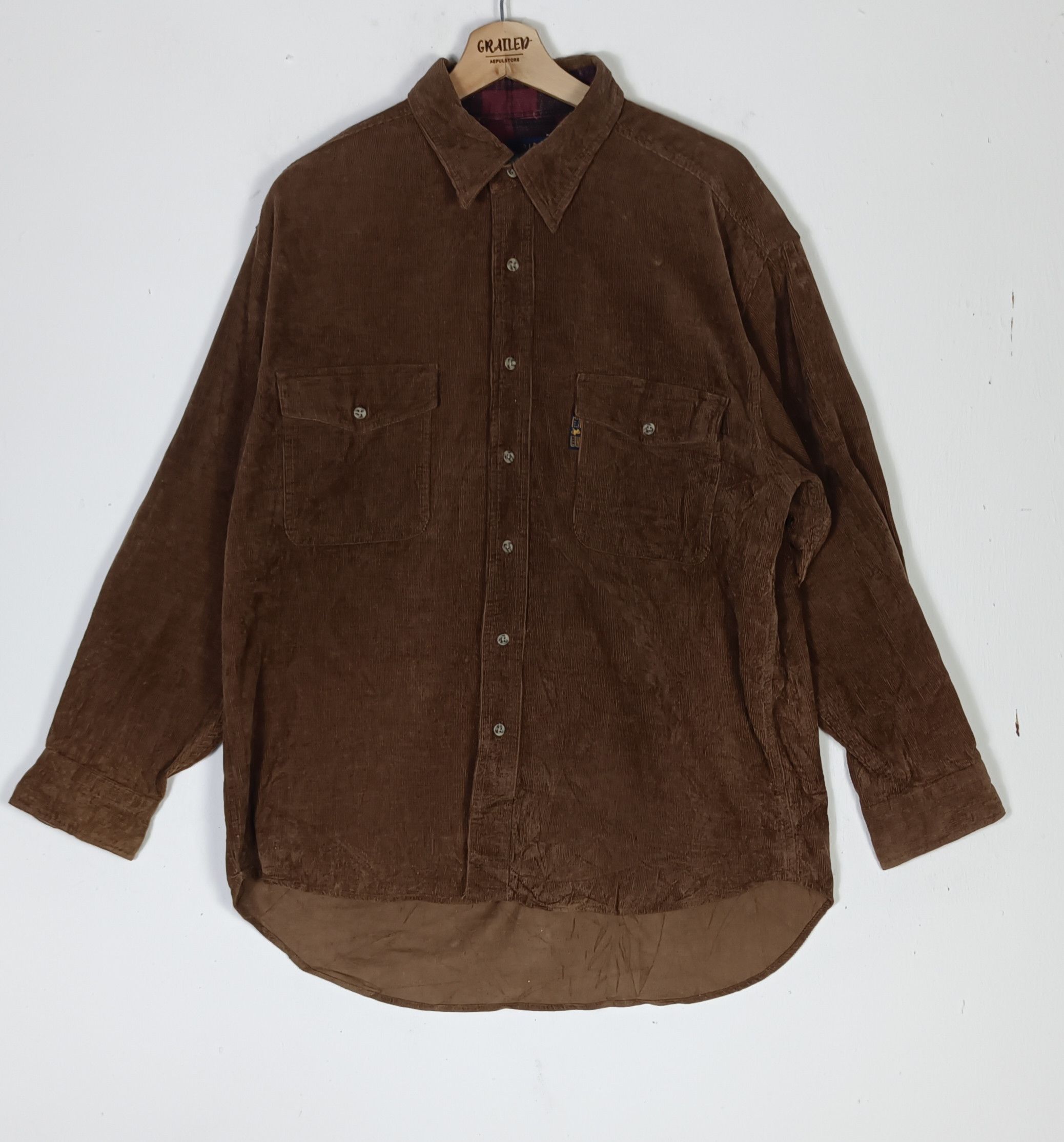 Polo Ralph Lauren × Vintage Polo Royal Club Country Corduroy Button Up Size US L / EU 52-54 / 3 - 1 Thumbnail