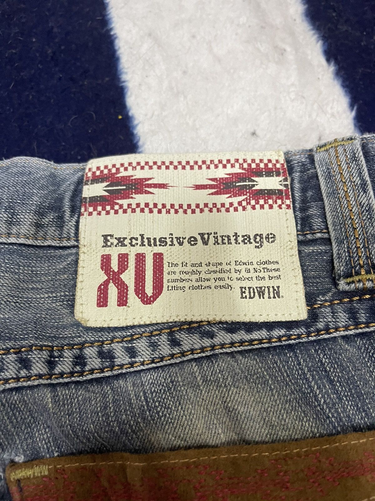 Edwin × Japanese Brand Distressed Edwin Exclusive Vintage Jeans (11) Size US 32 / EU 48 - 4 Thumbnail
