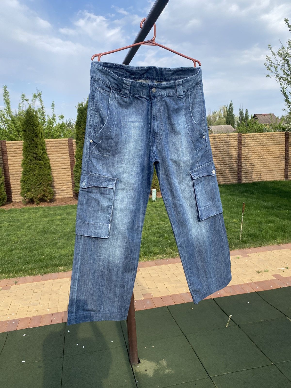 Levi's × Vintage Levi’s 617 Vintage Cargo Jeans, Y2K Levi’s Utility Denim, Size US 34 / EU 50 - 2 Thumbnail