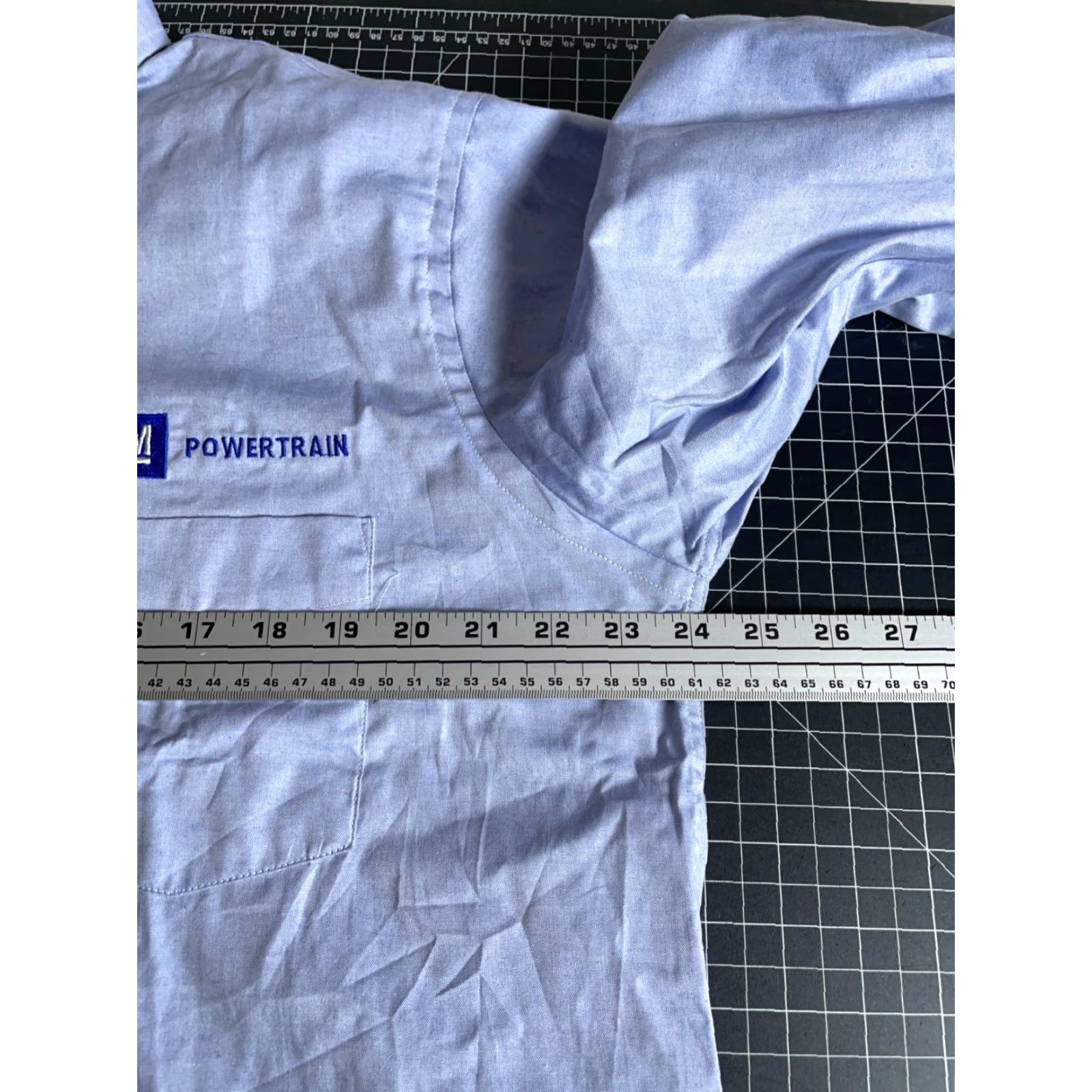 Vintage VINTAGE Edwards GM Powertrain Work Shirt Mens Large Blue Oxford Embroidered 90s Grunge Button-Down Collar NOS Size US L / EU 52-54 / 3 - 5 Thumbnail