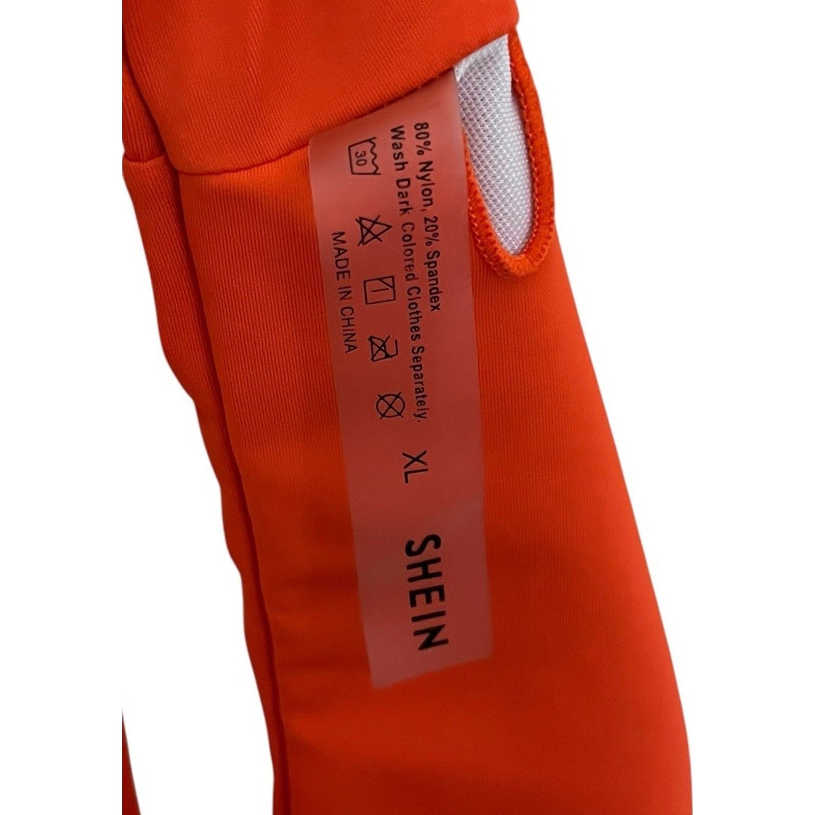 Shein SHEIN | Bright Orange Bikini Swim Top XL Size XL / US 12-14 / IT 48-50 - 4 Thumbnail