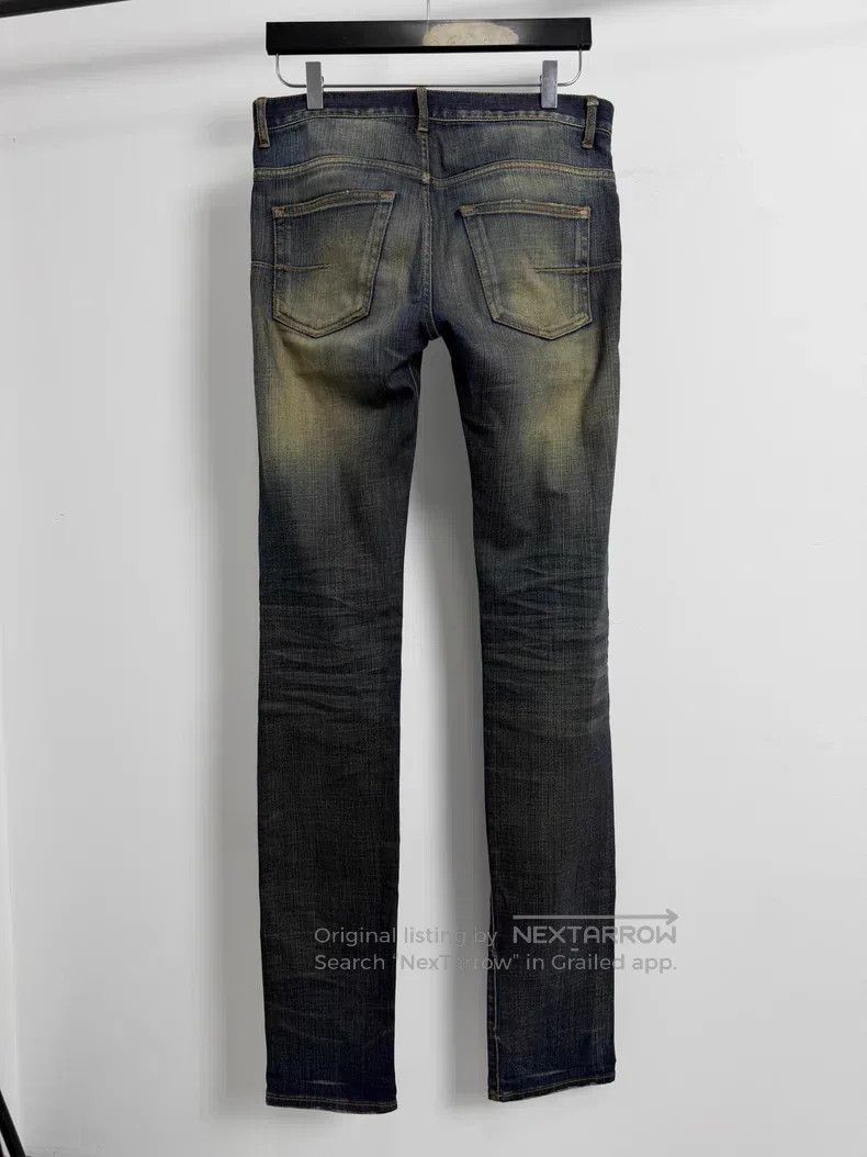 Dior Dior Intense yellow mud dyed single knee distressed whiske Size US 29 - 2 Thumbnail