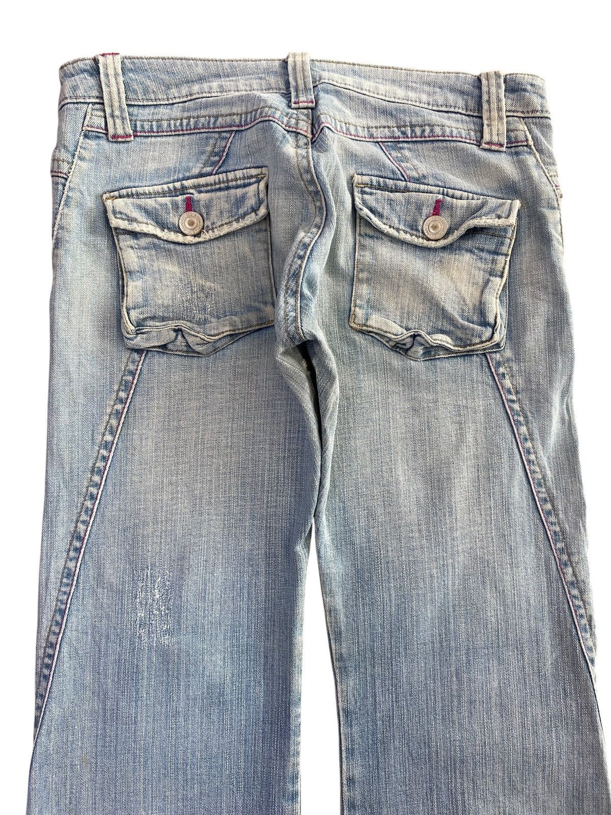 Japanese Brand Japanese Brand Light Faded Wash Style Flare Jeans Size US 30 / EU 46 - 4 Thumbnail