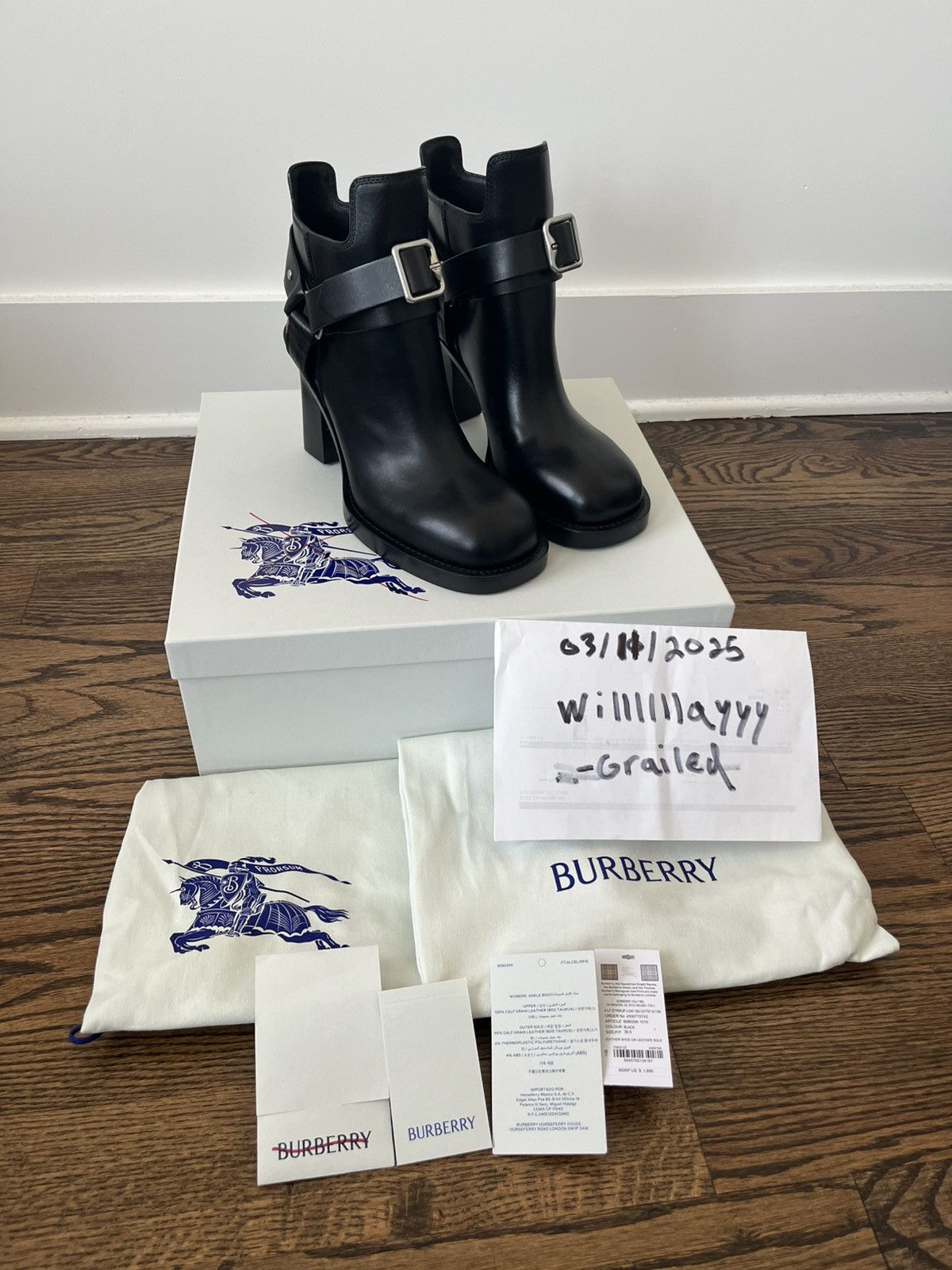 Burberry Burberry Leather Stirrup Low Boots Size US 9.5 / IT 39.5 - 6 Thumbnail