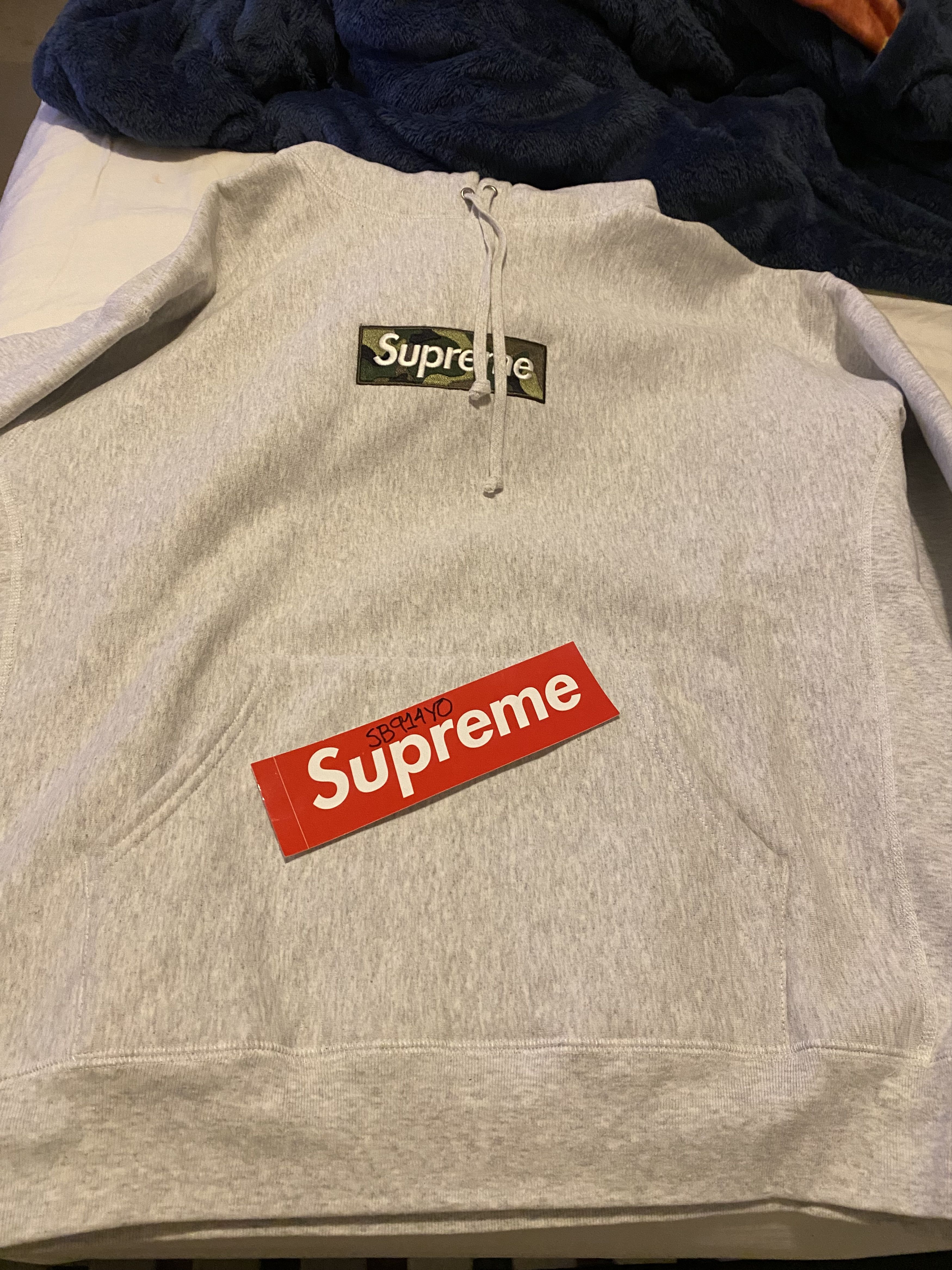 Supreme Supreme Box Logo Hooded Sweatshirt FW23 Ash Grey Size US XL / EU 56 / 4 - 2 Thumbnail