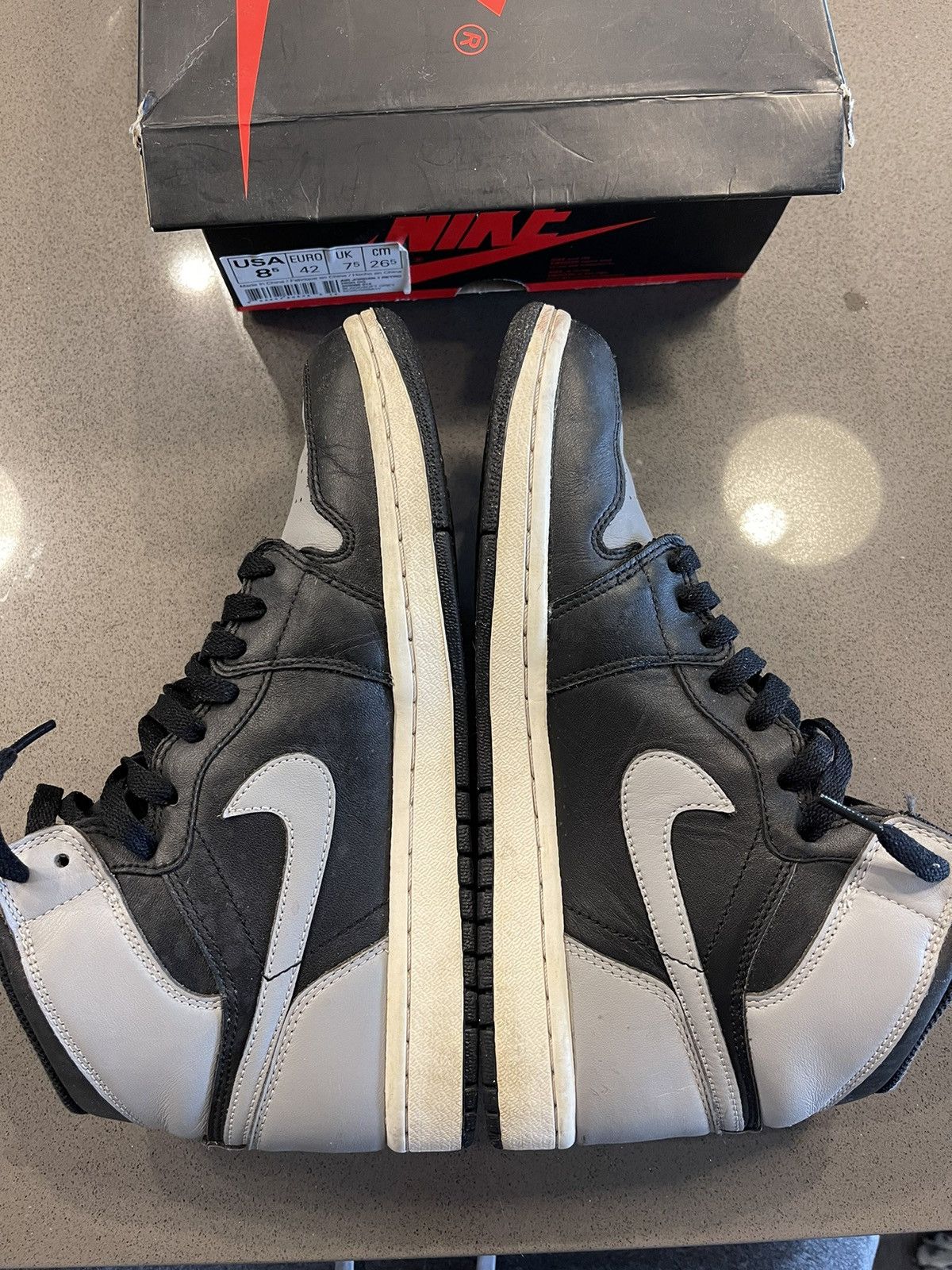 Jordan Brand Air Jordan 1 Retro High OG 2013 Shadow 555088 014 - Sz 8.5 Size US 8.5 / EU 41-42 - 3 Thumbnail